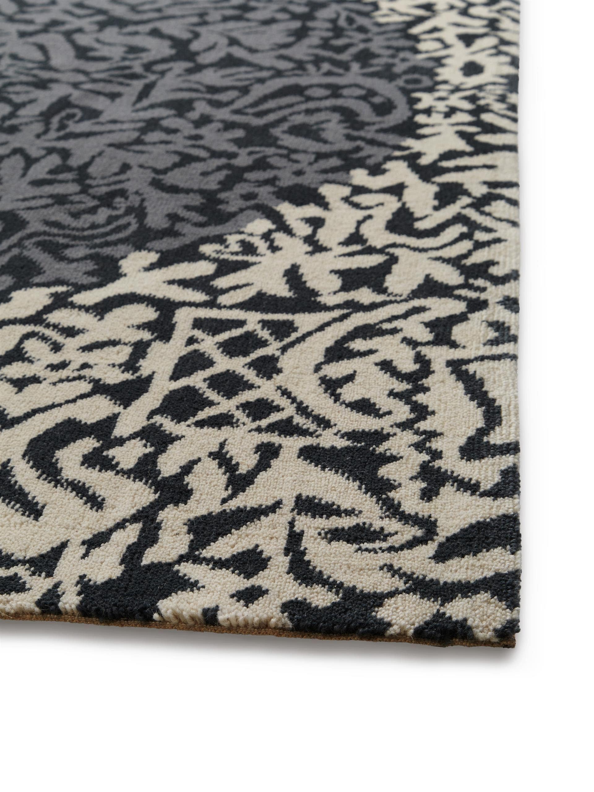Covor de lână Nesta Charcoal/Beige 