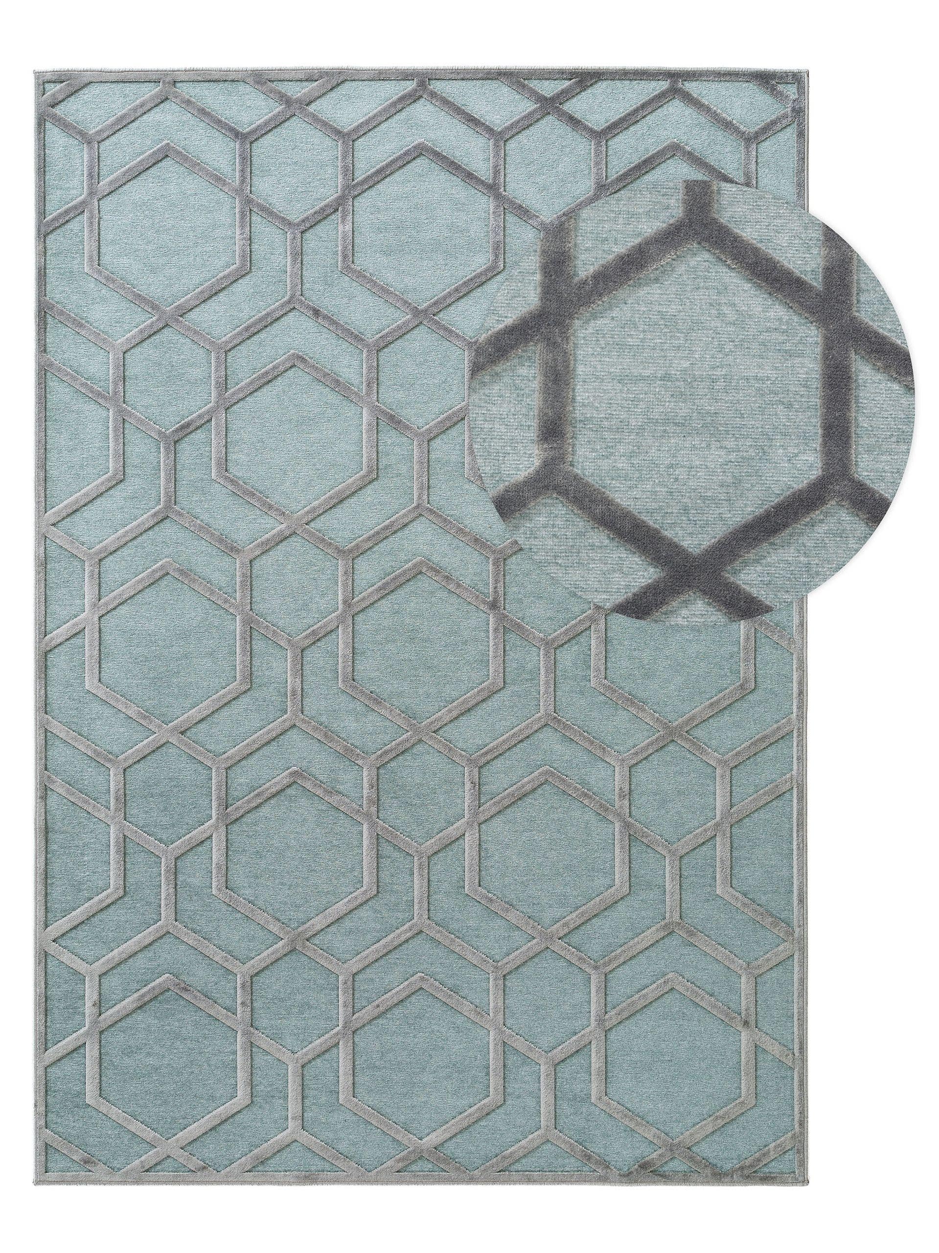 Covor din vâscoză Woody Light Blue 