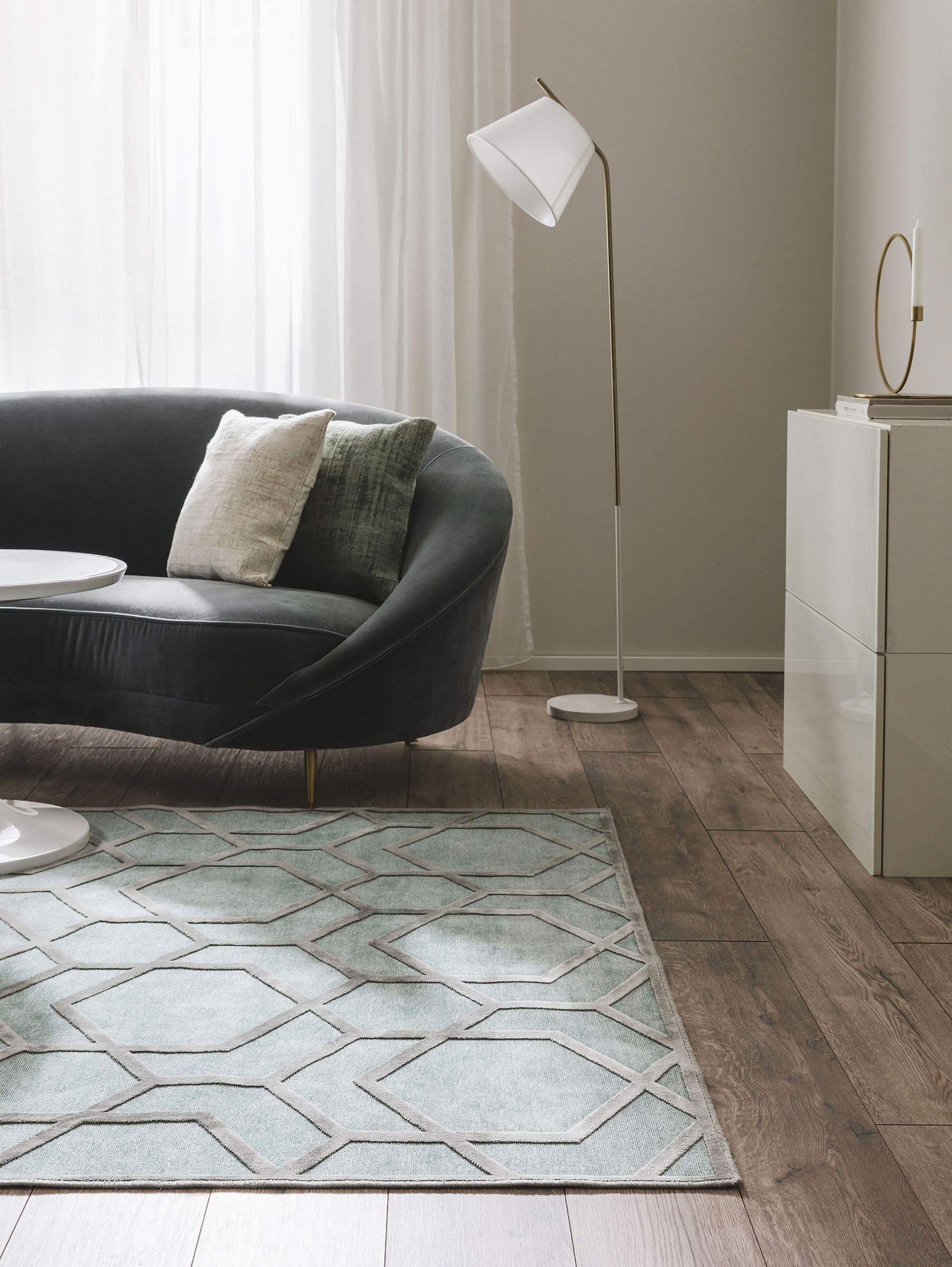 Covor din vâscoză Woody Light Blue 