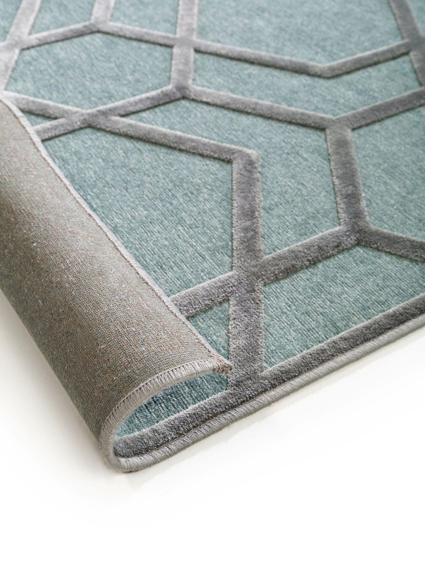 Covor din vâscoză Woody Light Blue 