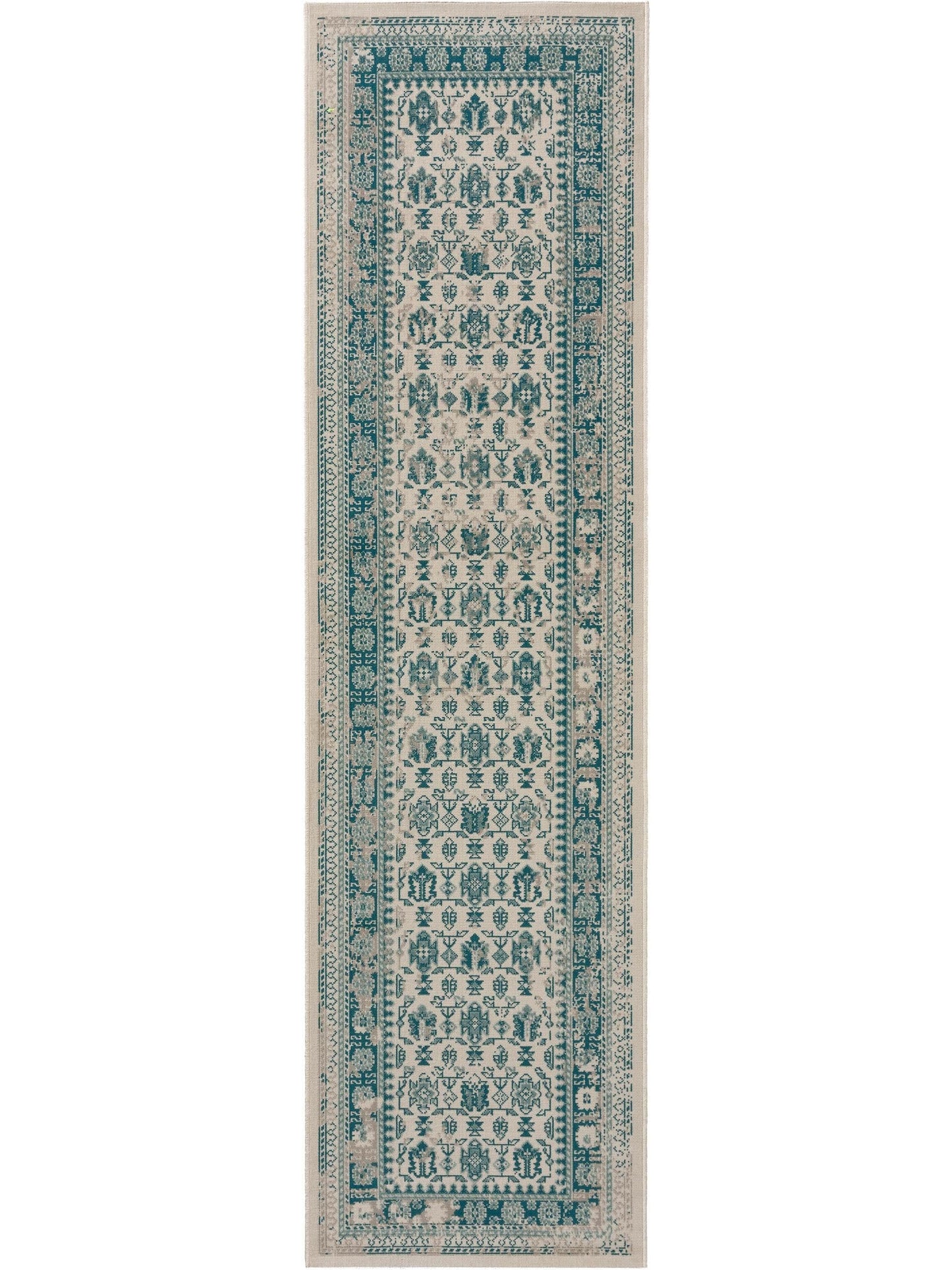 Covoraș îngust/preș - interior/exterior Antique Beige/Turquoise 