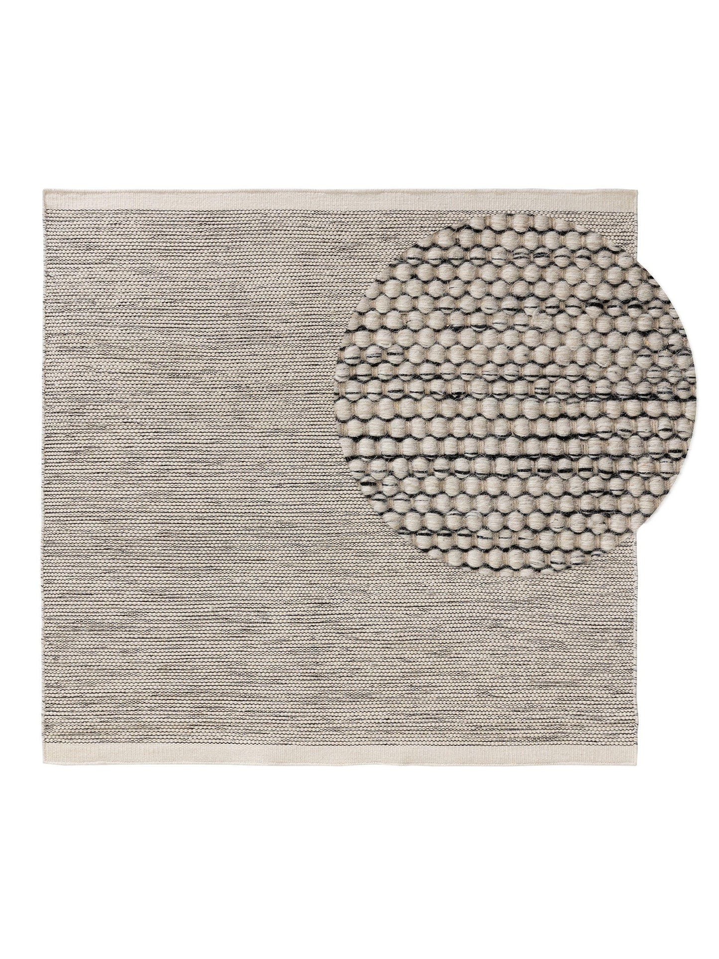 Covor de lână Rocco Beige/Black 