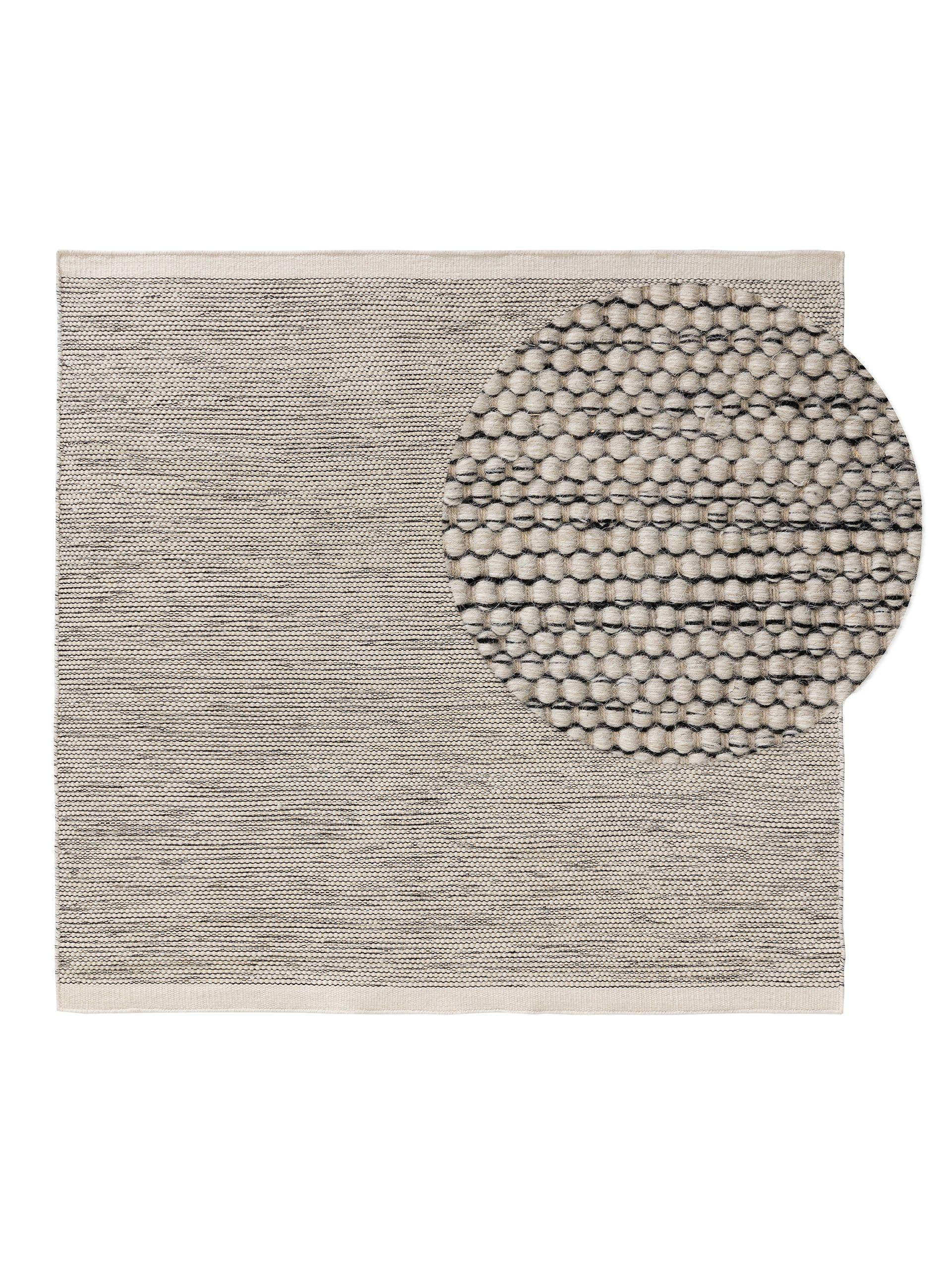 Covor de lână Rocco Beige/Black 