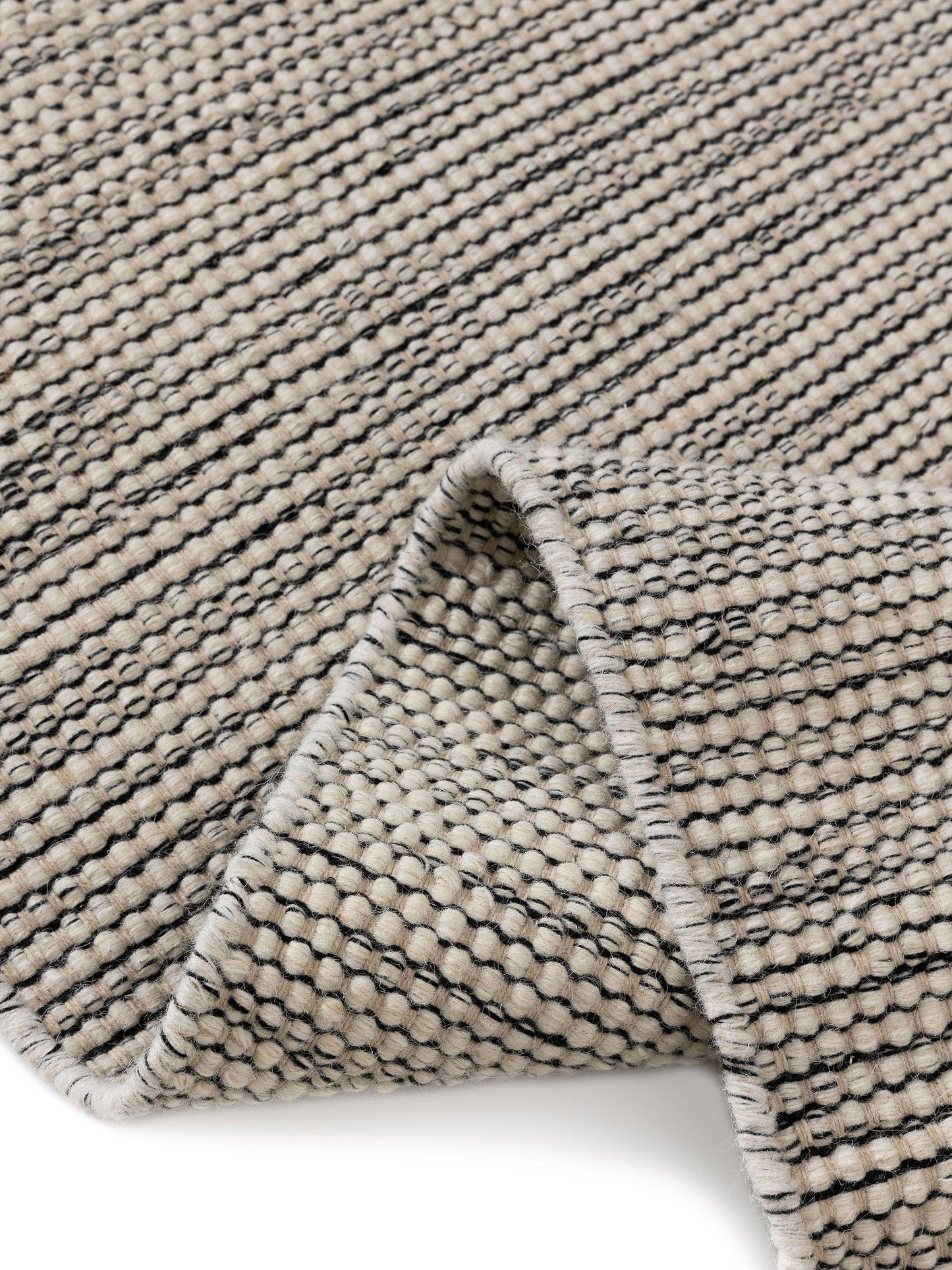 Covor de lână Rocco Beige/Black 
