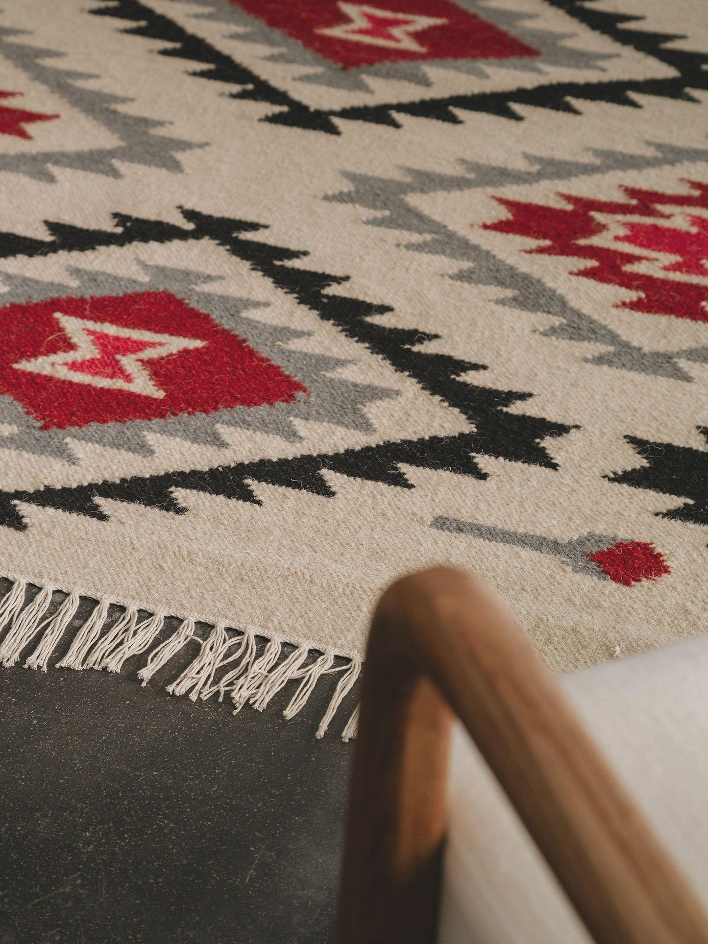 Hand Woven Kilim Zohra Beige 