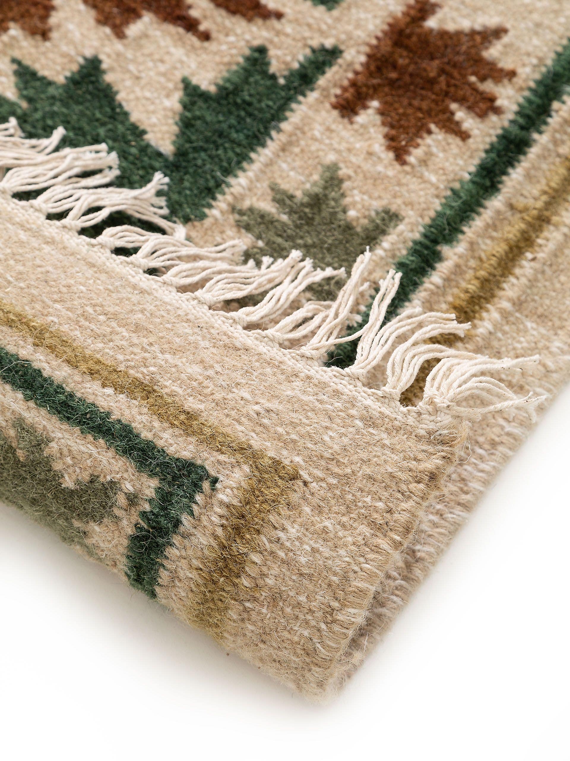 Hand Woven Kilim Zohra Green 