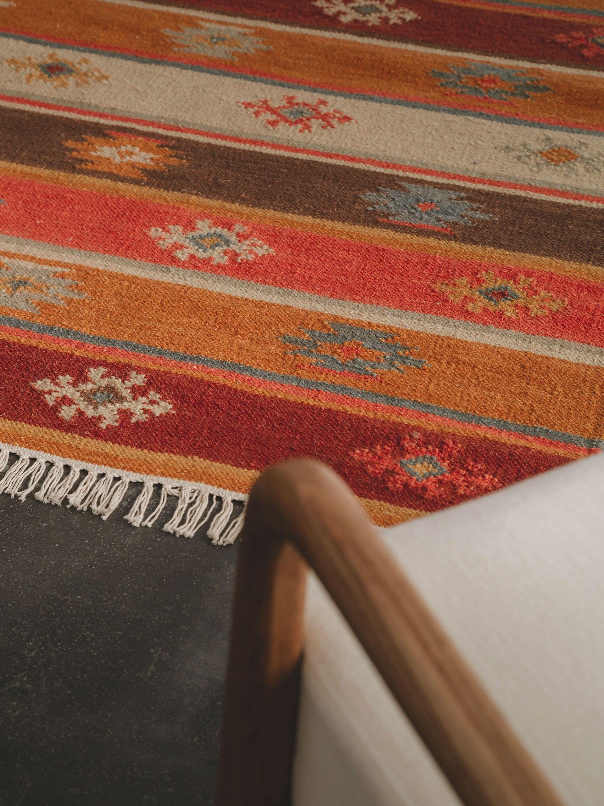 Hand Woven Kilim Zohra Multicolour 