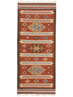 Hand Woven Kilim Zohra Multicolour/Red