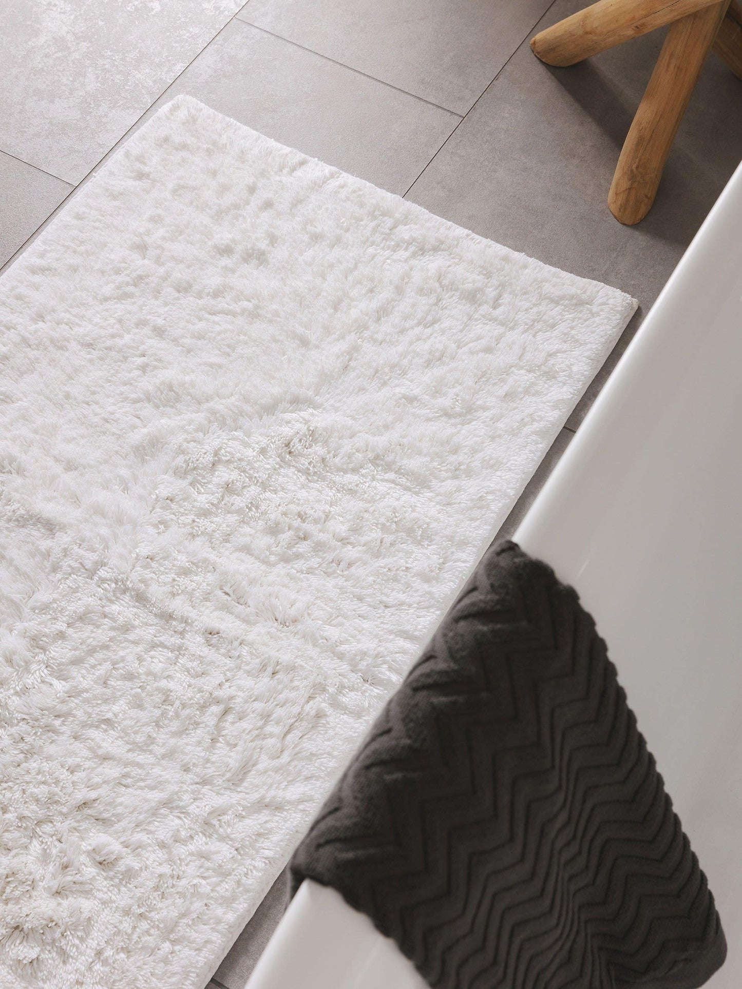 Covor de baie Bamboo White 