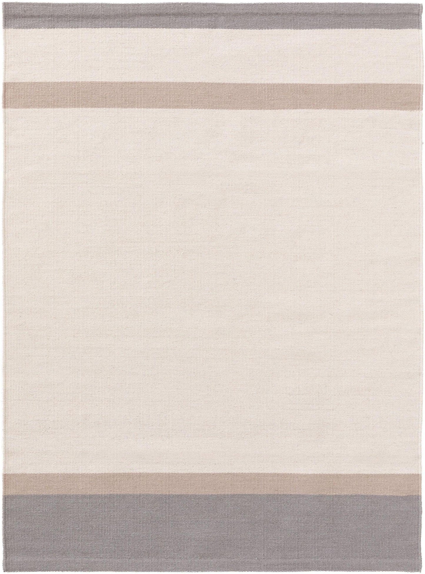 Covor de lână New Stripes Cream/Grey 