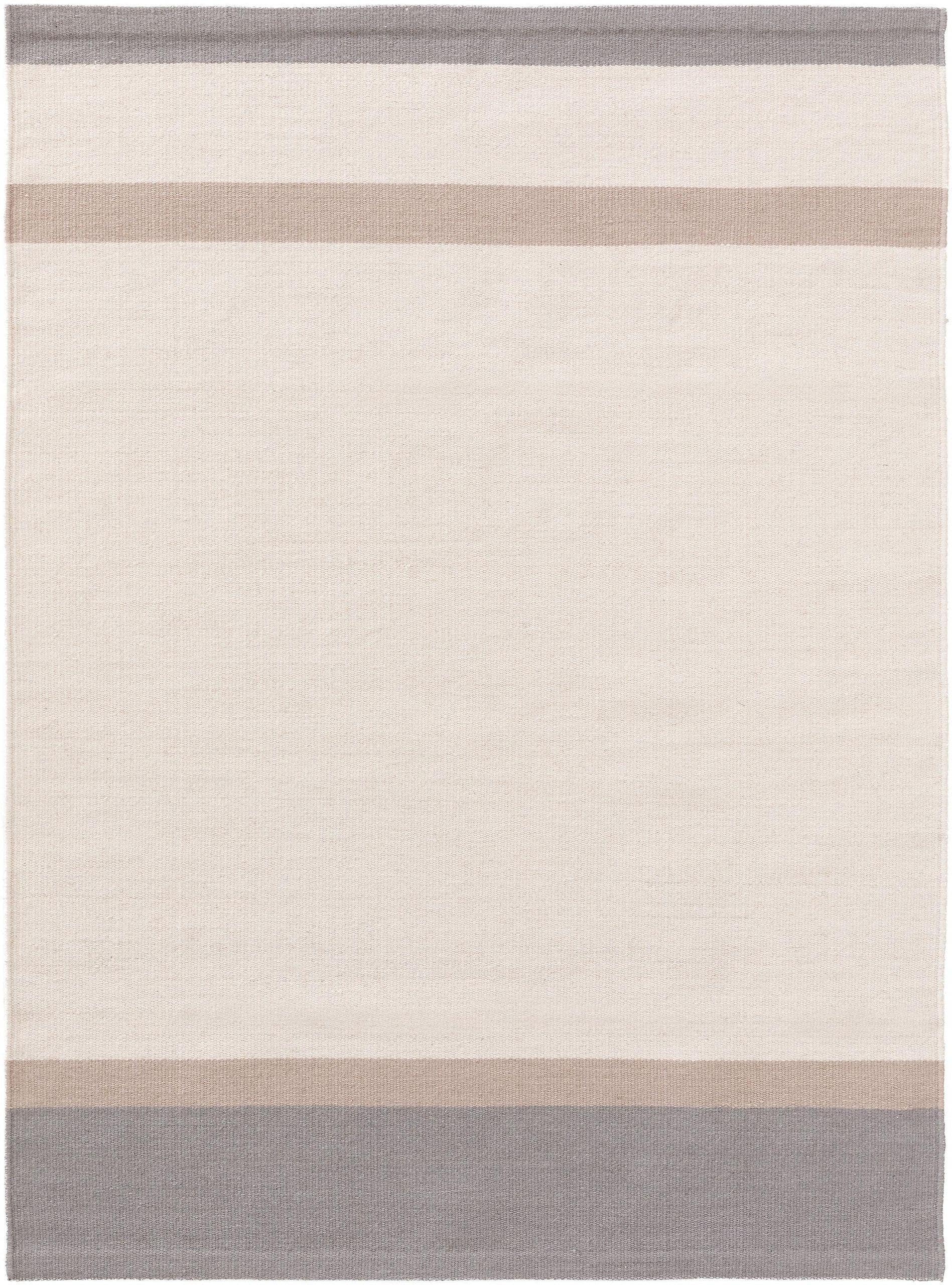 Covor de lână New Stripes Cream/Grey 