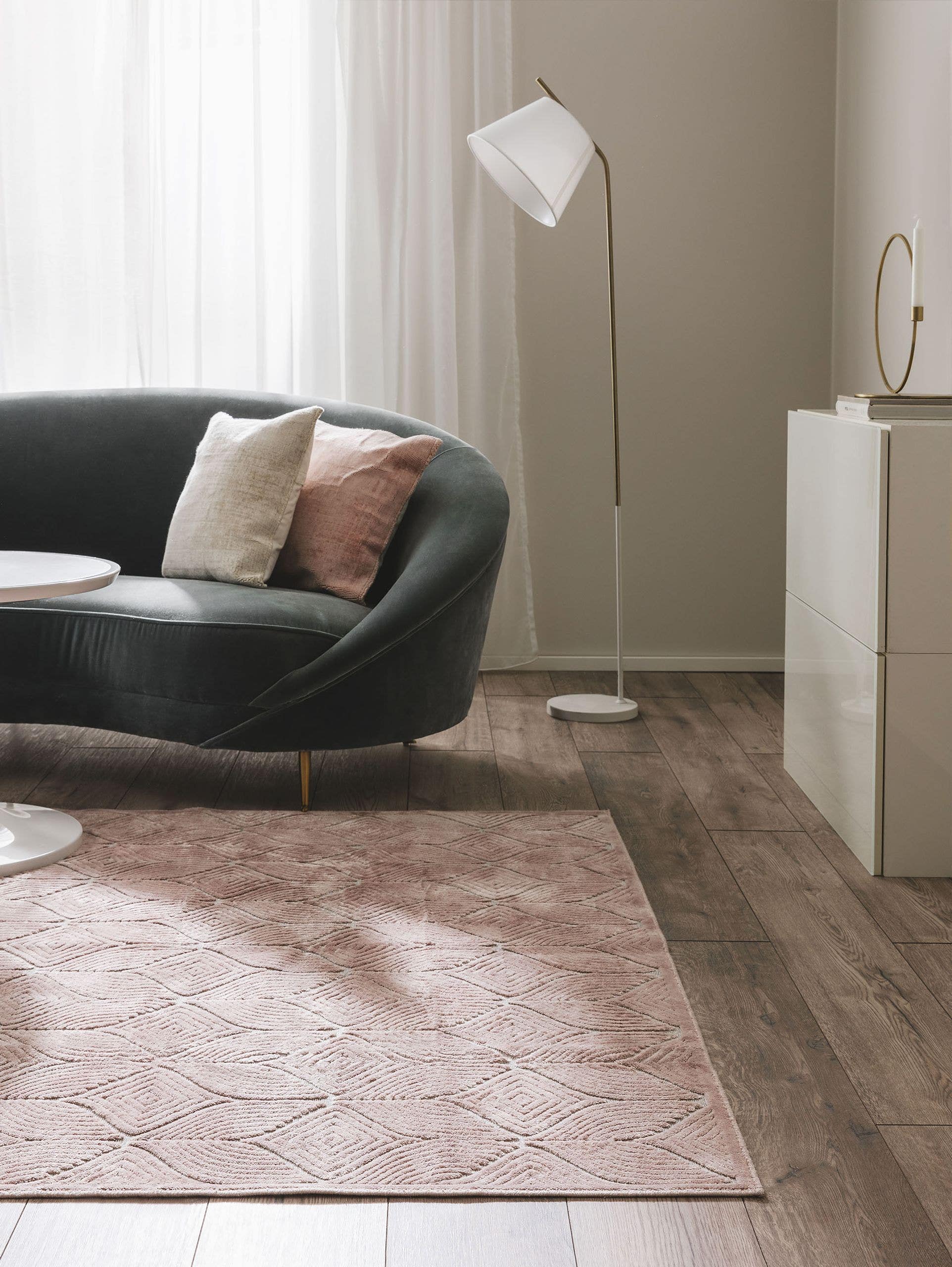 Covor din vâscoză Woody Rose 