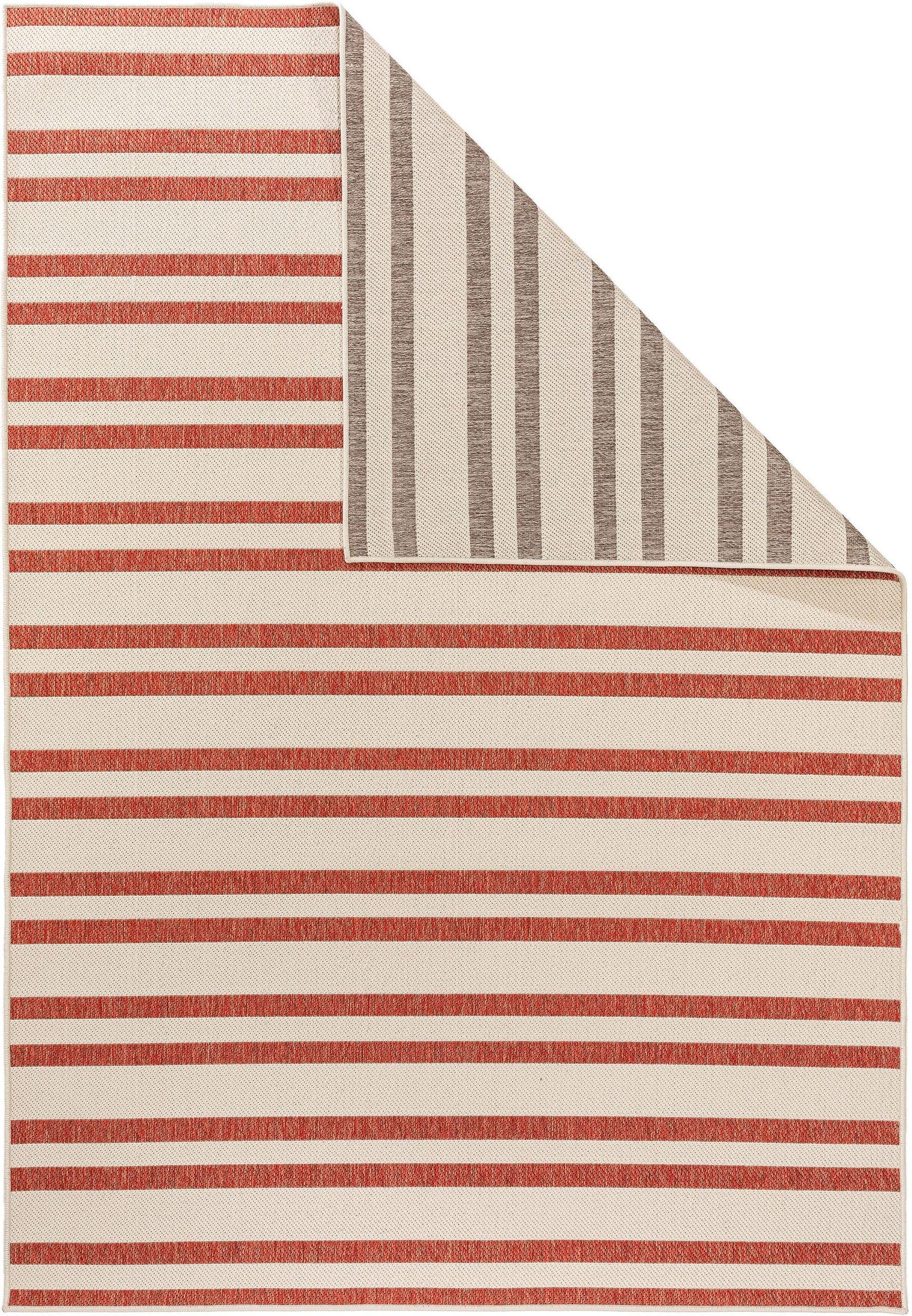 Covor reversibil Terrazzo Beige/Red 