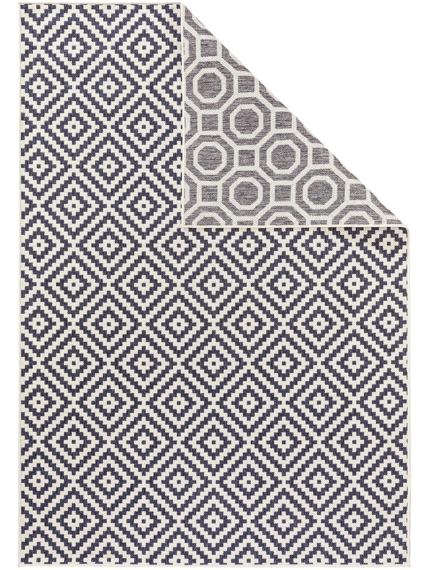 Covor reversibil Terrazzo Grey/Blue 