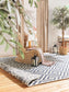 Covor reversibil Terrazzo Grey/Blue 