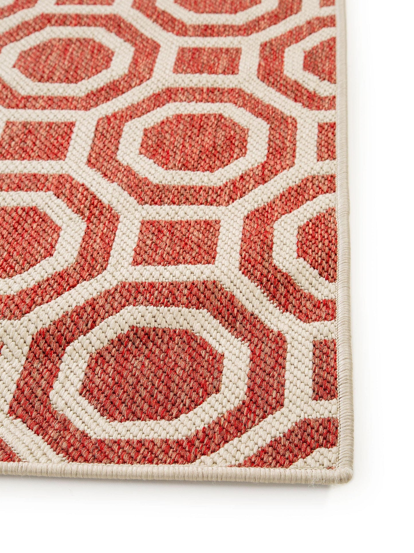 Covor reversibil Terrazzo Beige/Red 