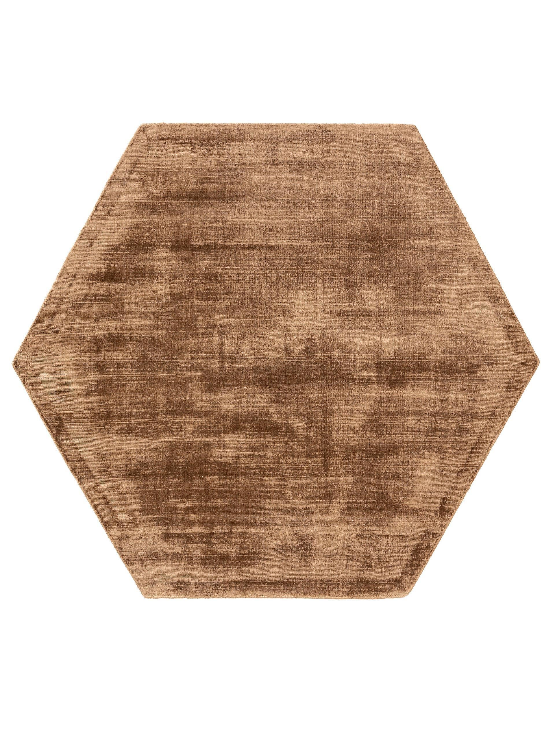 Covor din vâscoză Hexagon Nova Brown 