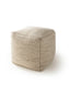 Handmade Wool Pouf/taburet Rocco Cream 