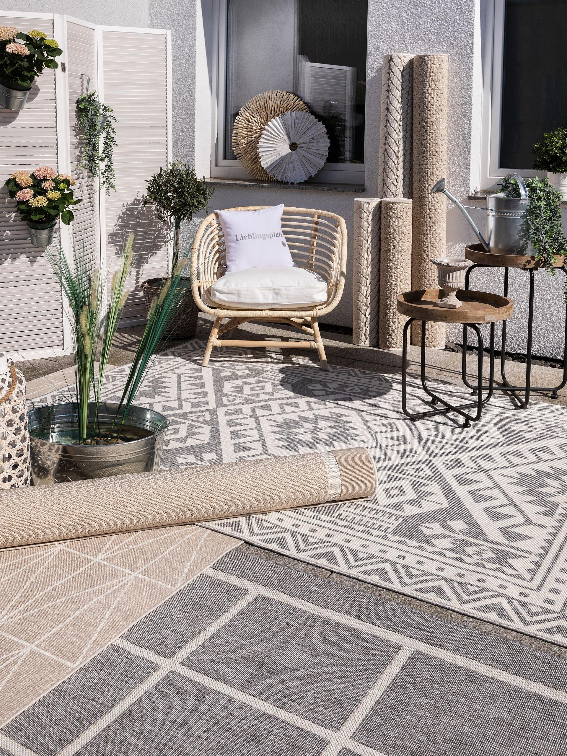 Covor interior/exterior Niel Cream/Beige 