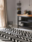 Covor interior/exterior Jerry Black/White 