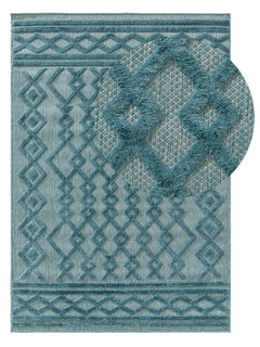 Covor interior/exterior Bonte Turquoise