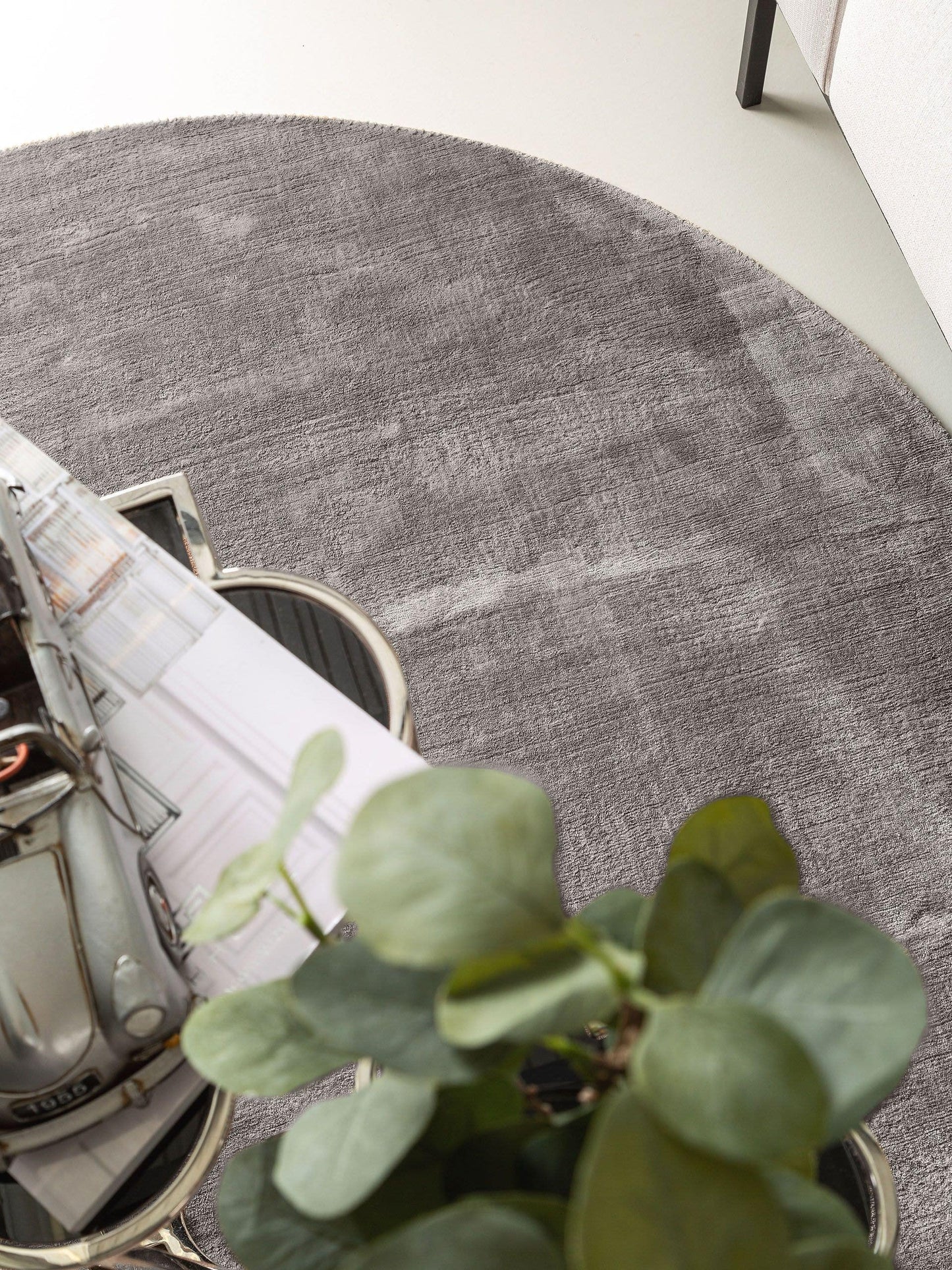 Covor din vâscoză Oval Nela Grey 