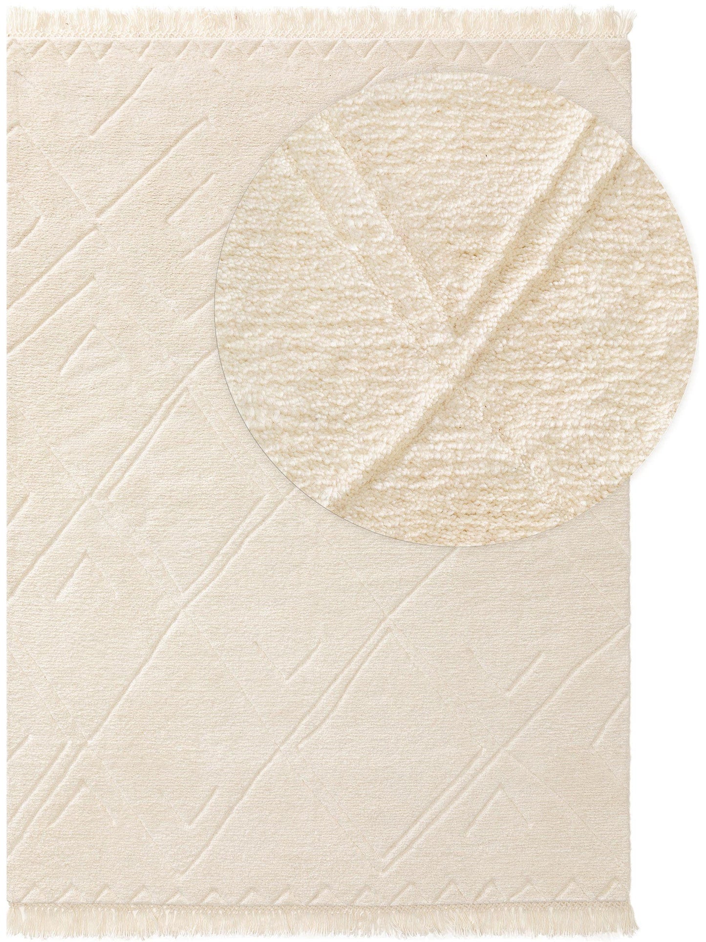 Covor de lână Maroc Ivory 