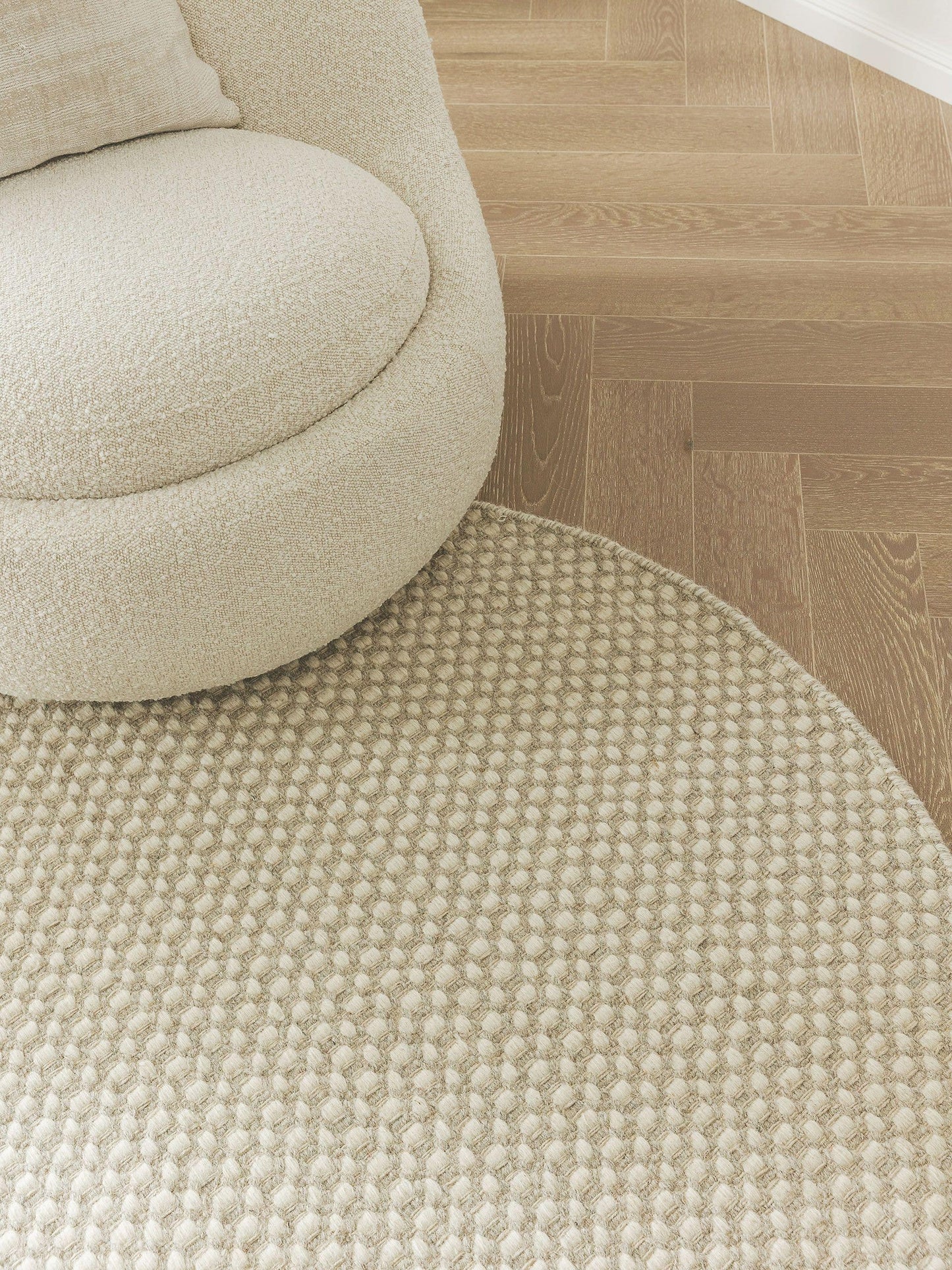 Covor rotund Covor Hector Beige 