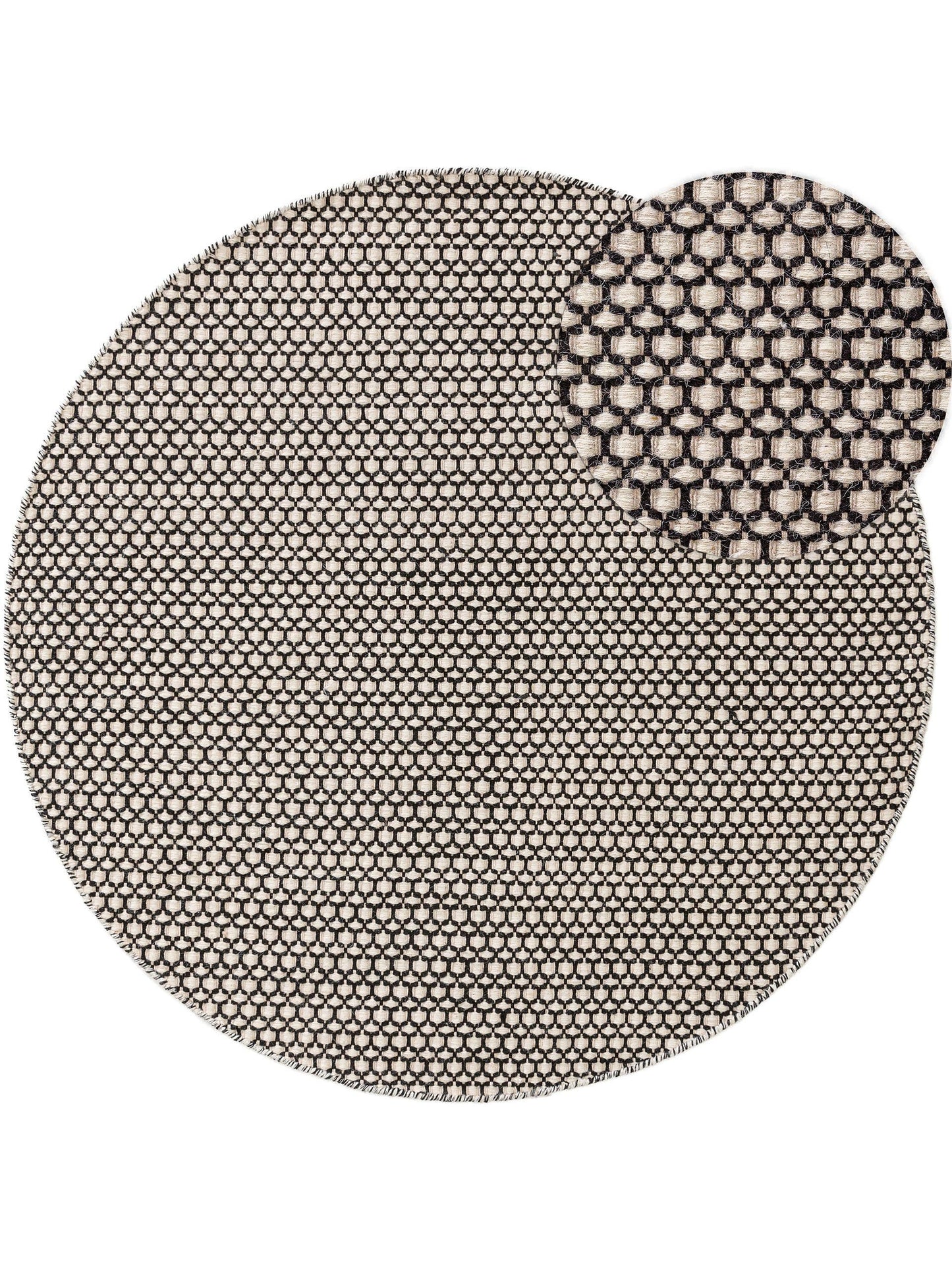 Covor rotund Covor Hector Beige/Black 