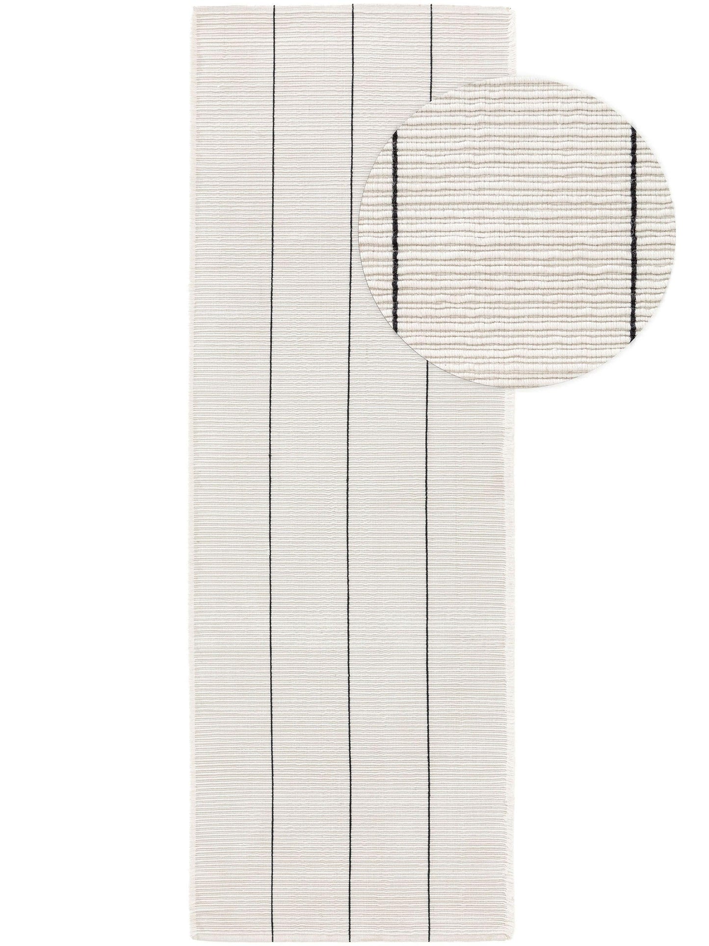 Covor din materiale reciclate Gaia White 