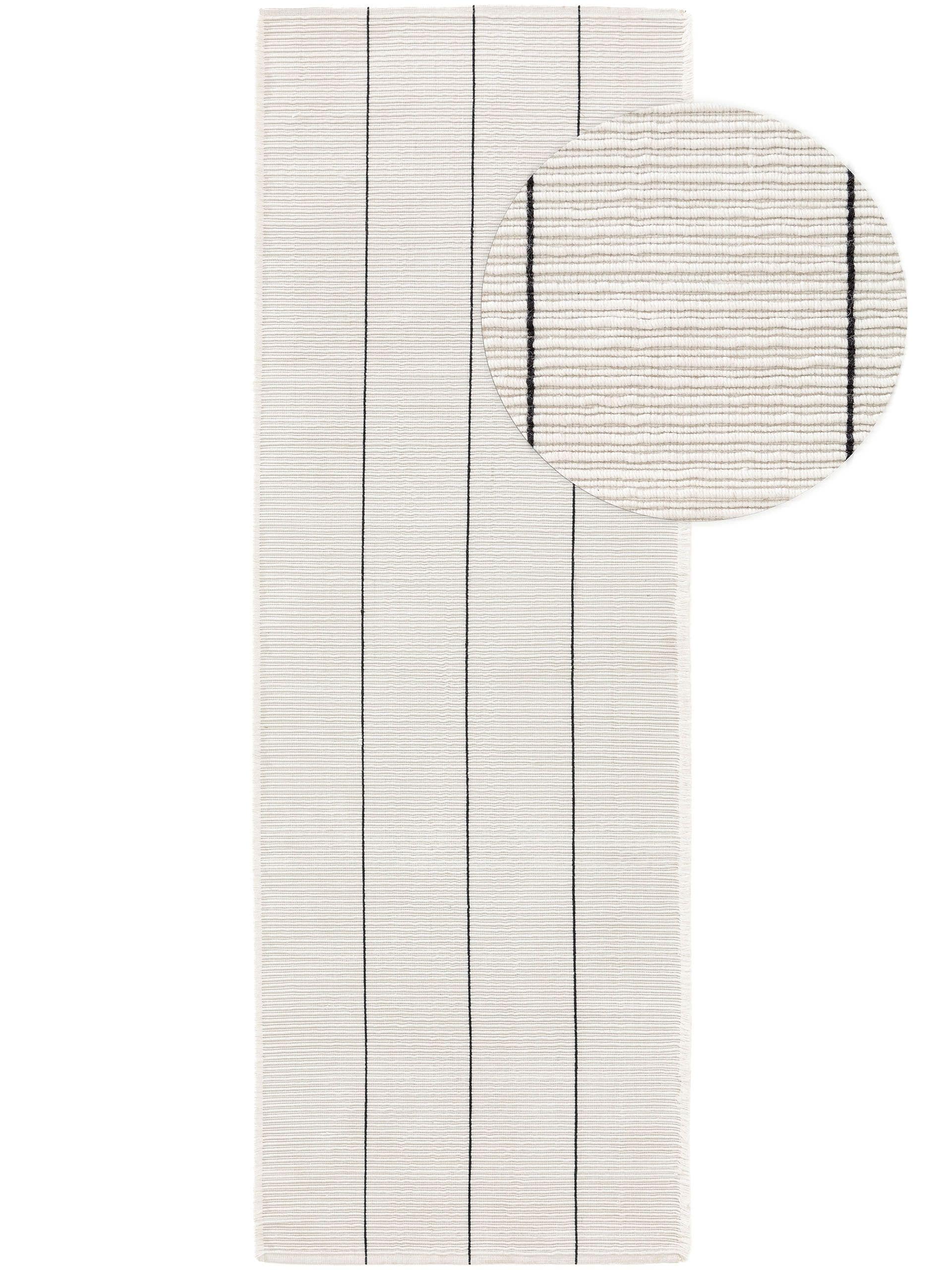Covor din materiale reciclate Gaia White 