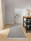 Covor din materiale reciclate Mimpi White/Black 