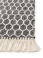 Covor din materiale reciclate Mimpi White/Black 