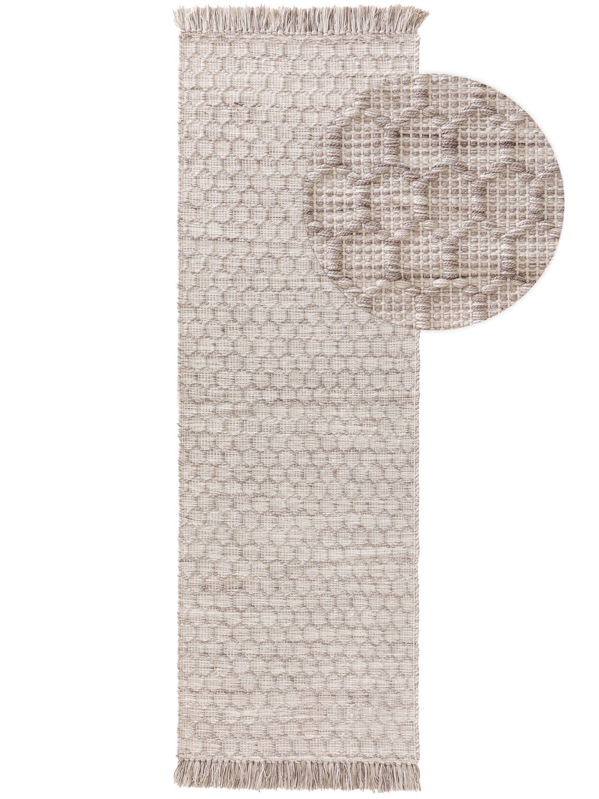 Covor din materiale reciclate Mimpi Light Grey 