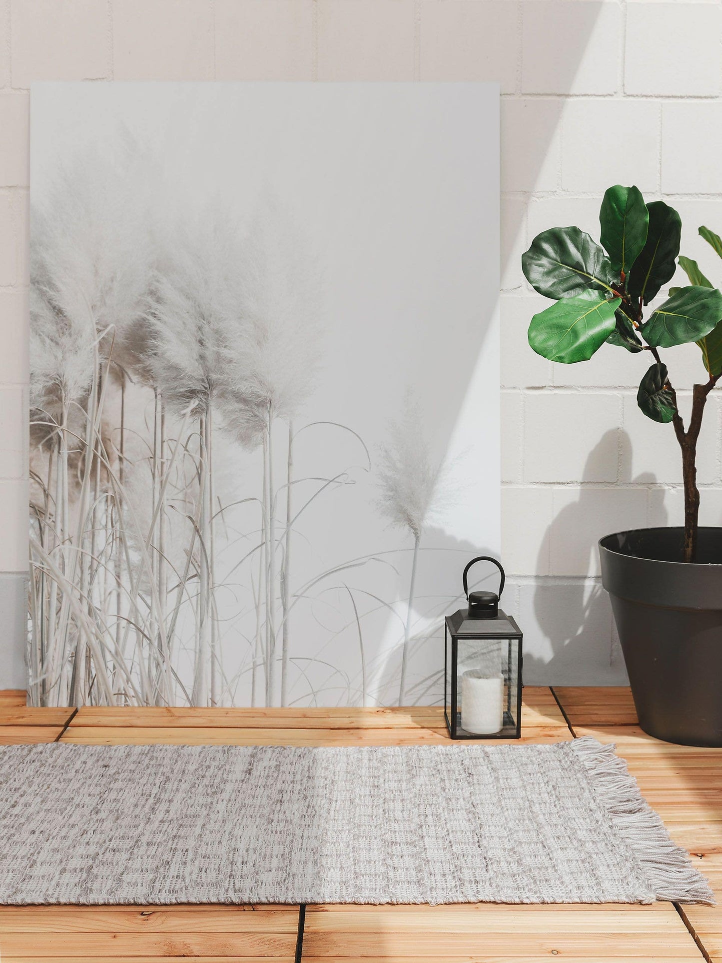 Covor din materiale reciclate Mimpi Light Grey 
