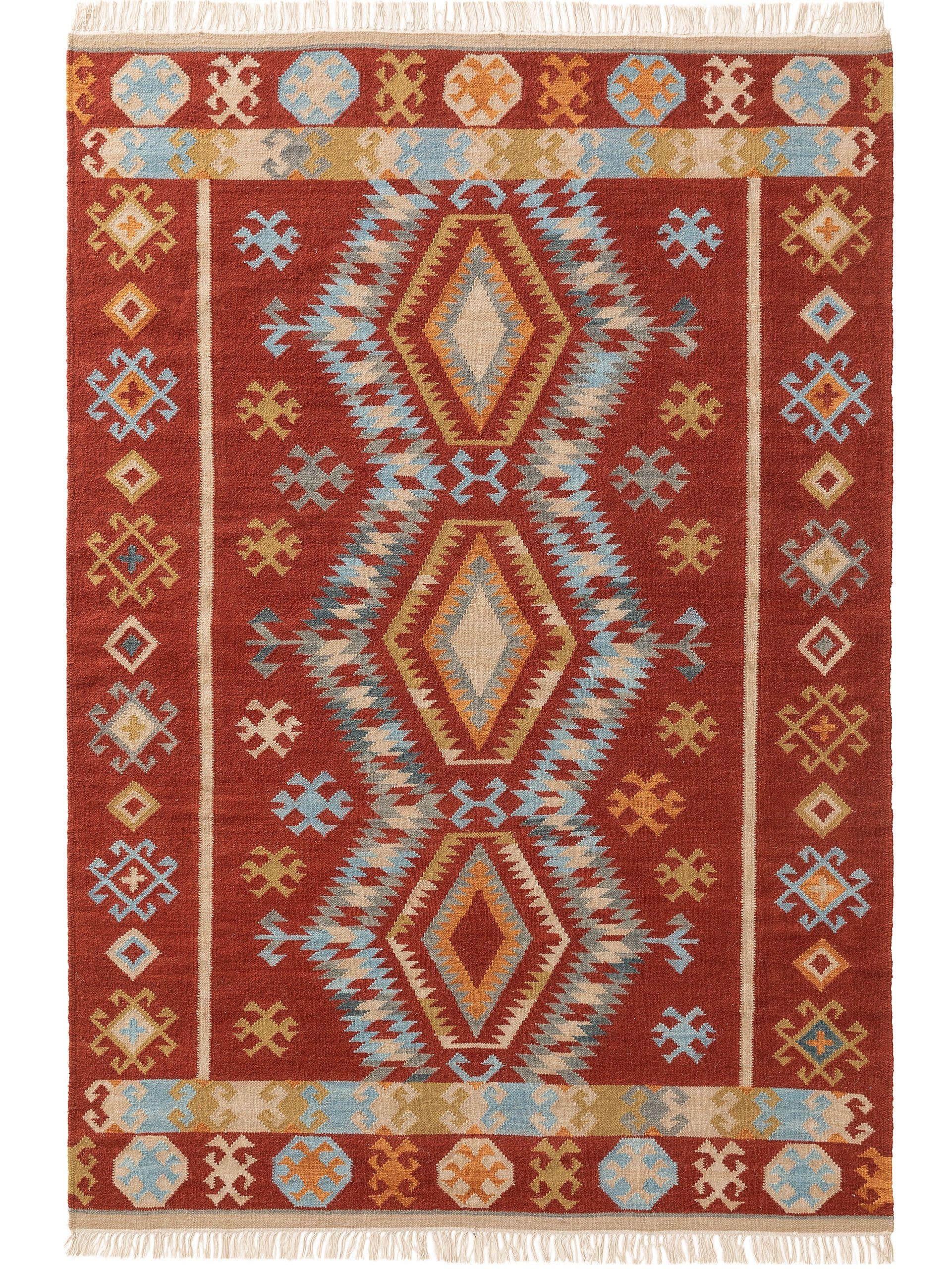 Hand Woven Kilim Zohra Multicolour/Red 