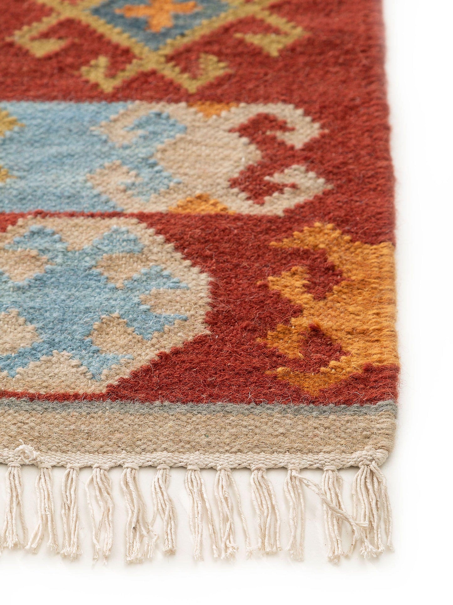 Hand Woven Kilim Zohra Multicolour/Red 