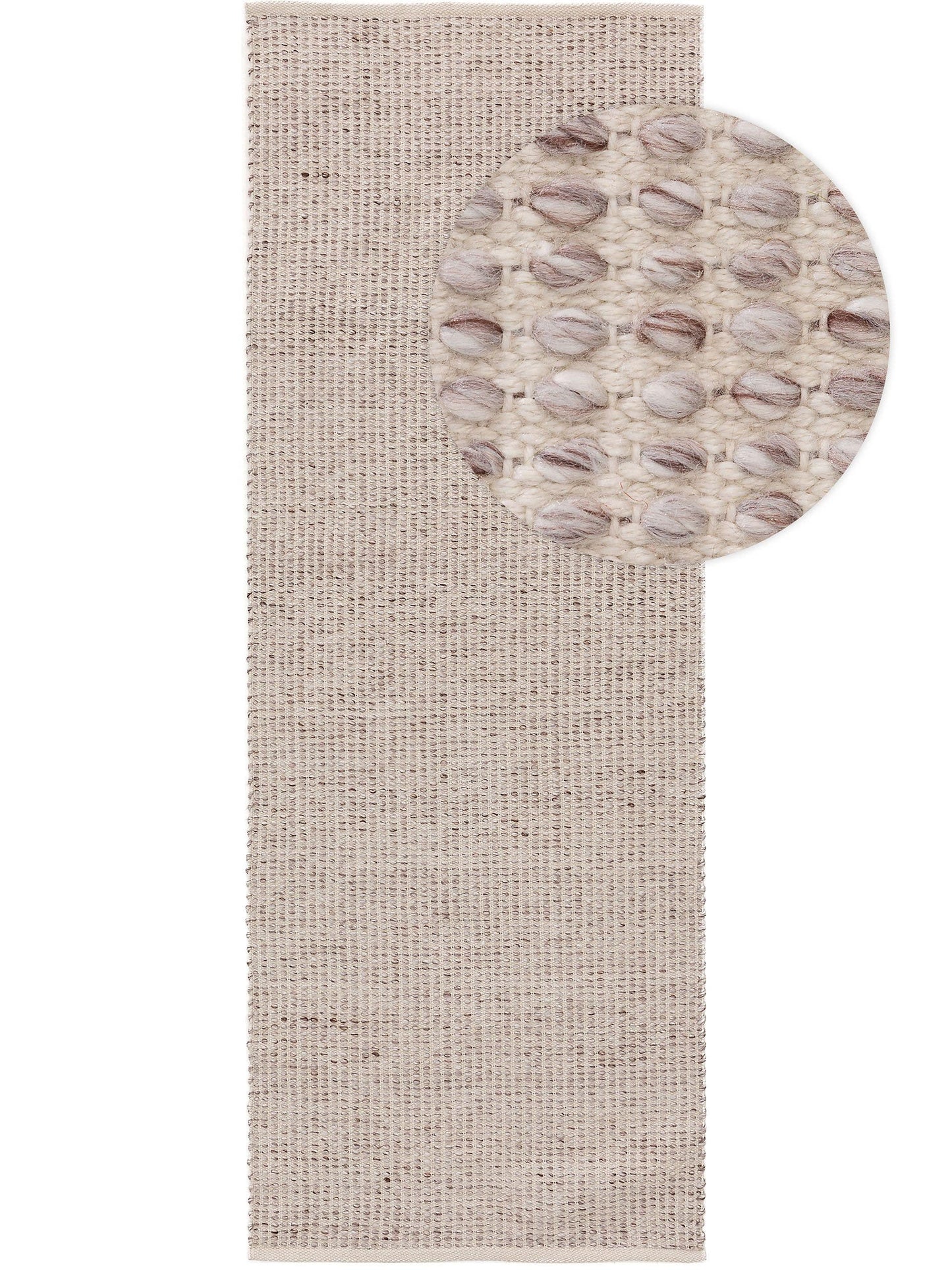 Covor din materiale reciclate Nyssa Cream/Taupe 