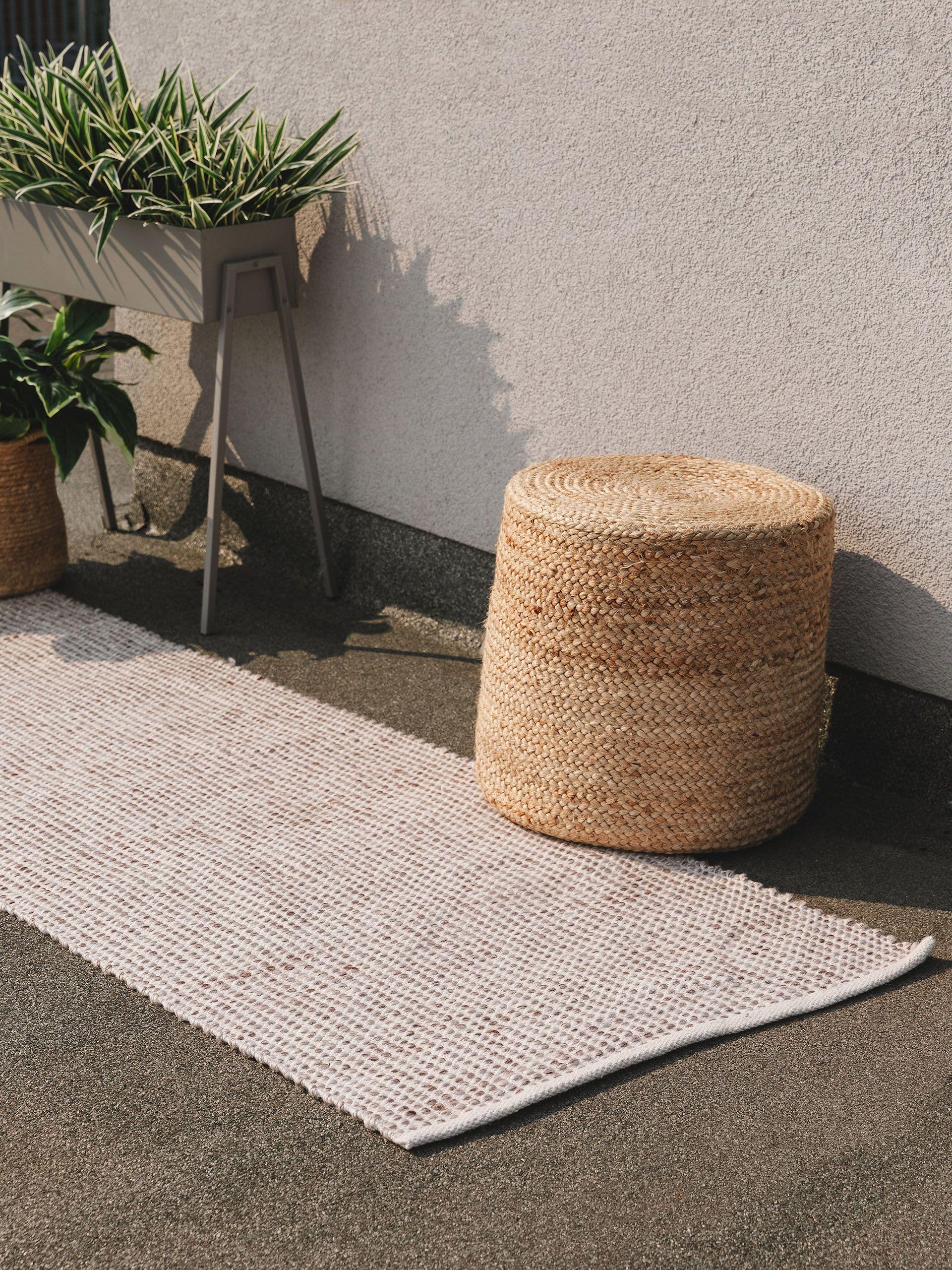 Covor din materiale reciclate Nyssa Cream/Taupe 