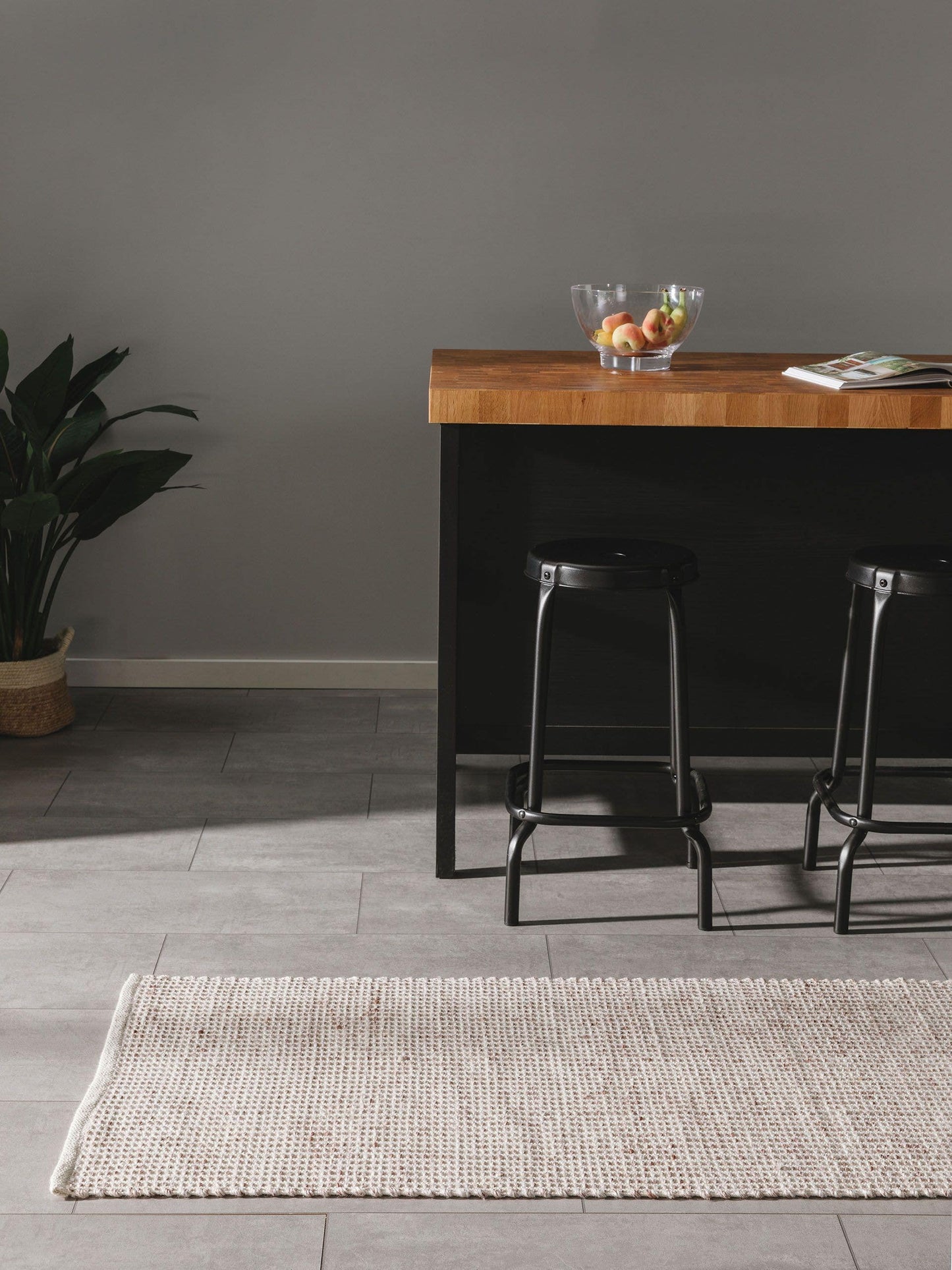 Covor din materiale reciclate Nyssa Cream/Taupe 
