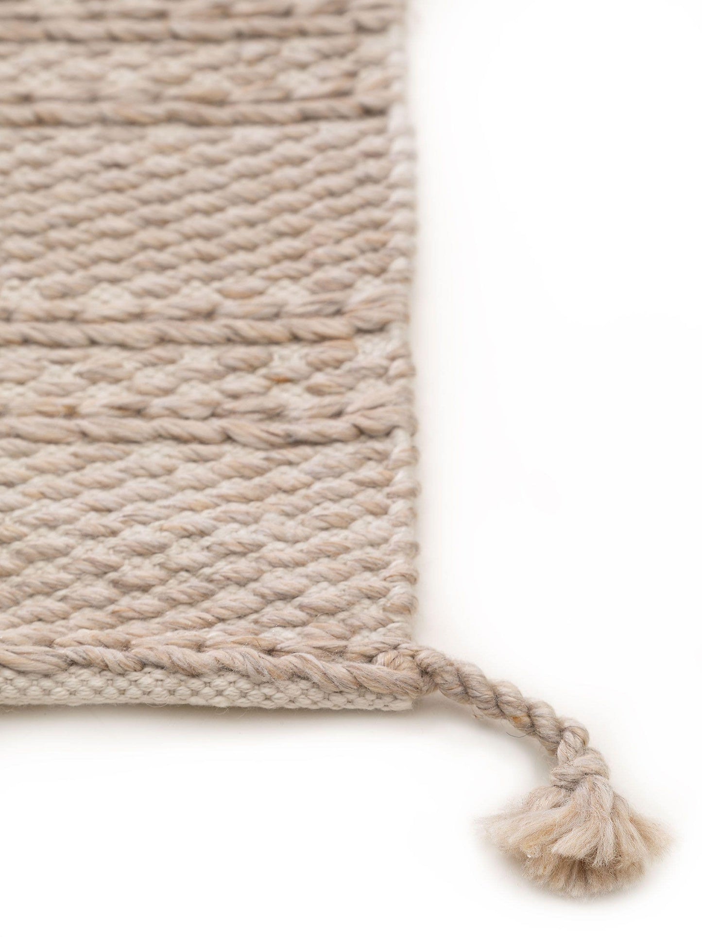 Covor din materiale reciclate Rene Beige 