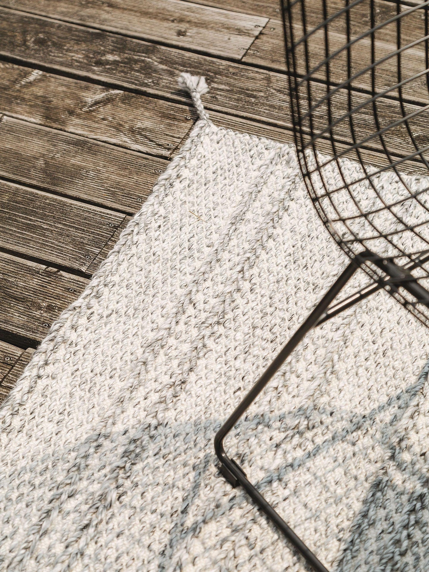Covor din materiale reciclate Rene Grey 