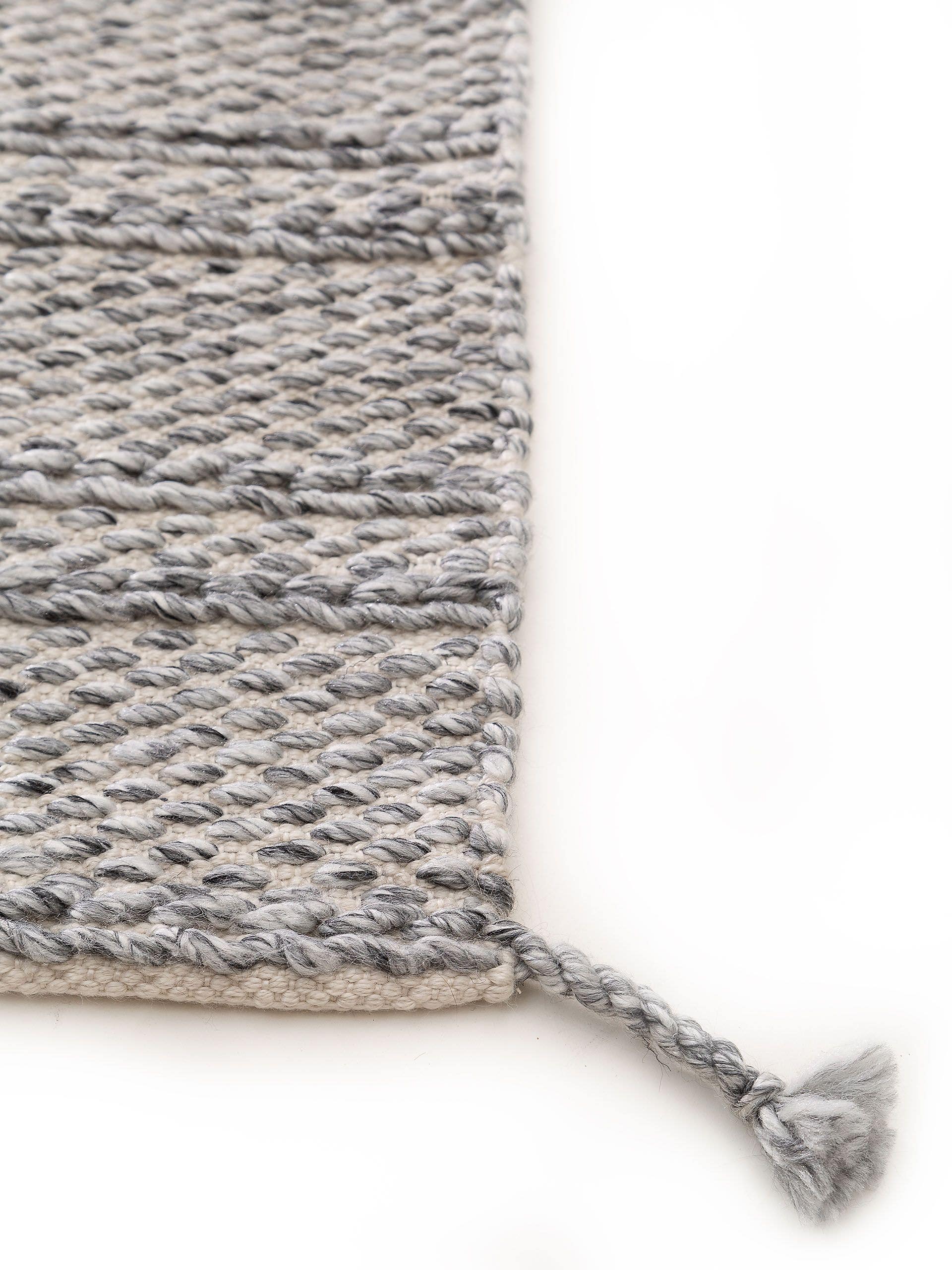 Covor din materiale reciclate Rene Grey 