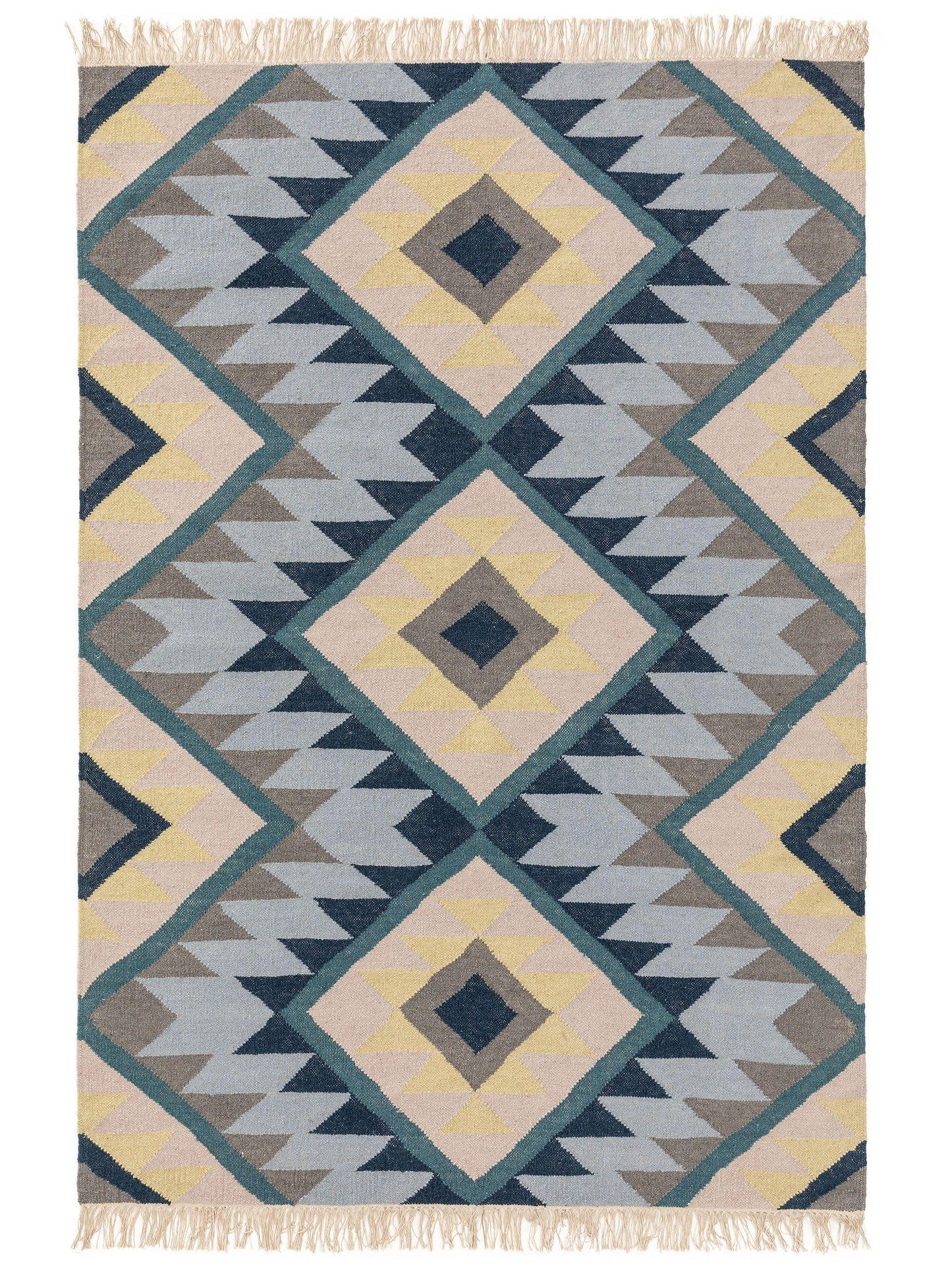Hand Woven Kilim Zalan Blue 