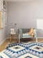 Hand Woven Kilim Zalan Blue 