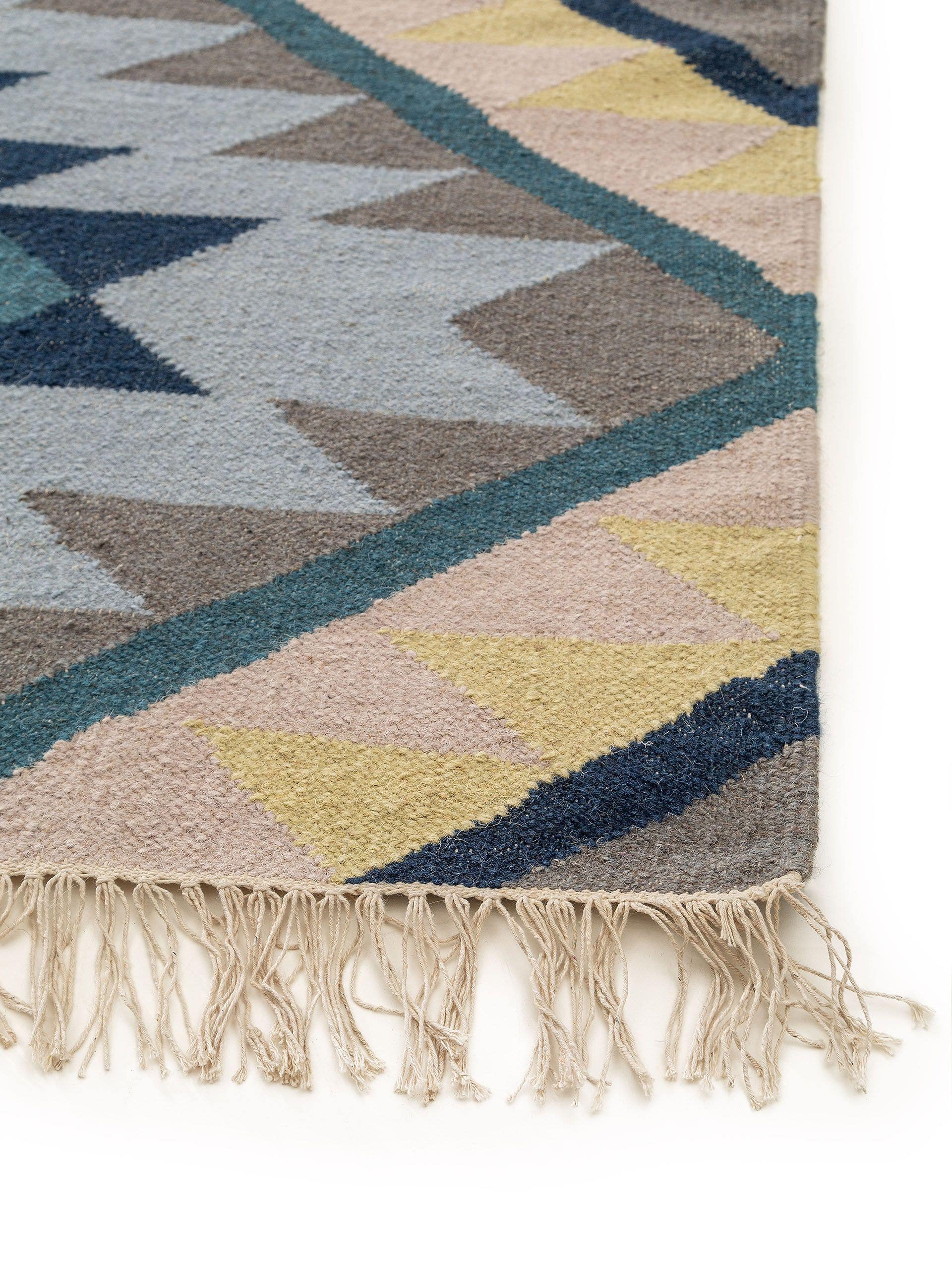 Hand Woven Kilim Zalan Blue 