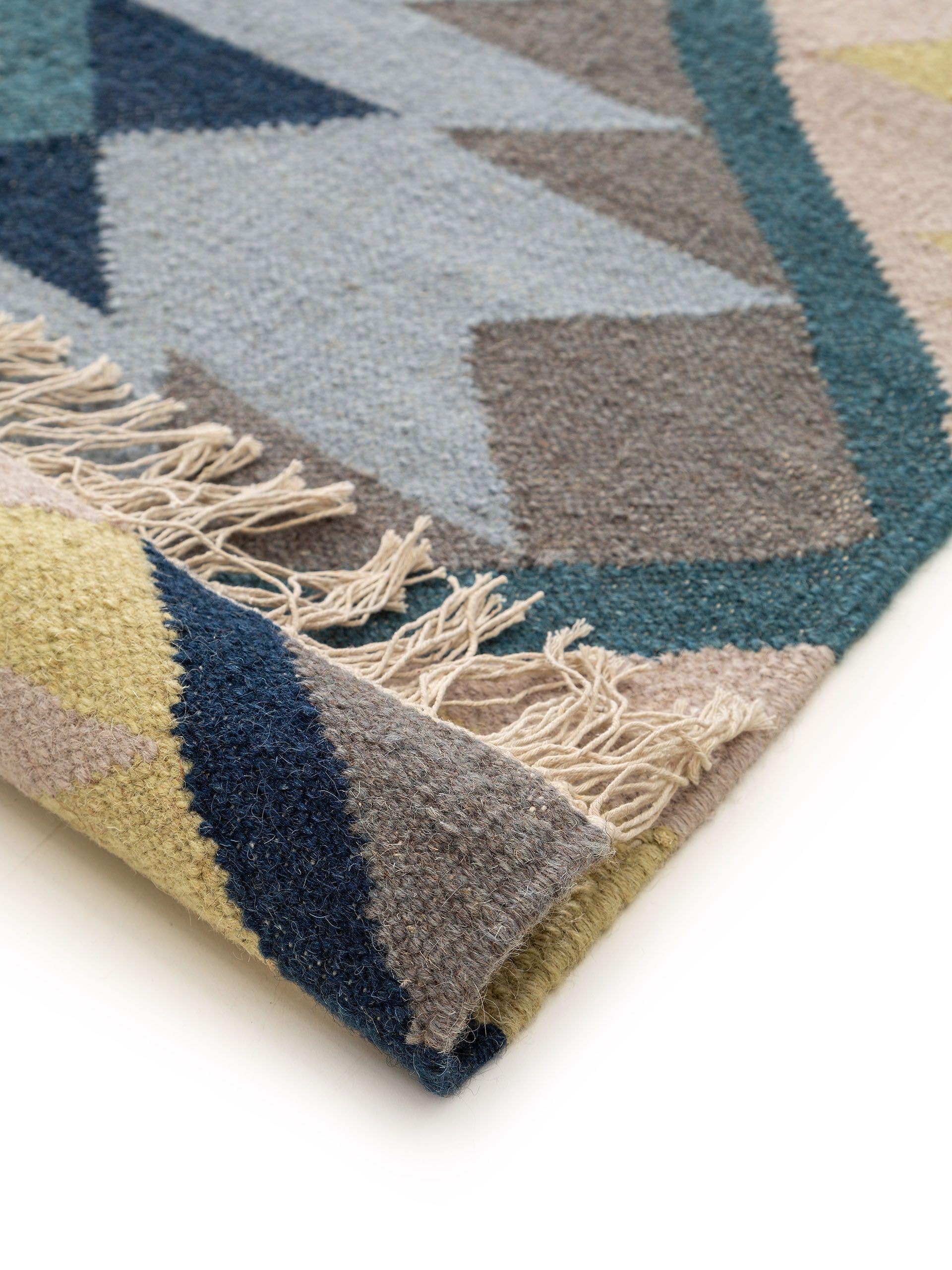 Hand Woven Kilim Zalan Blue 