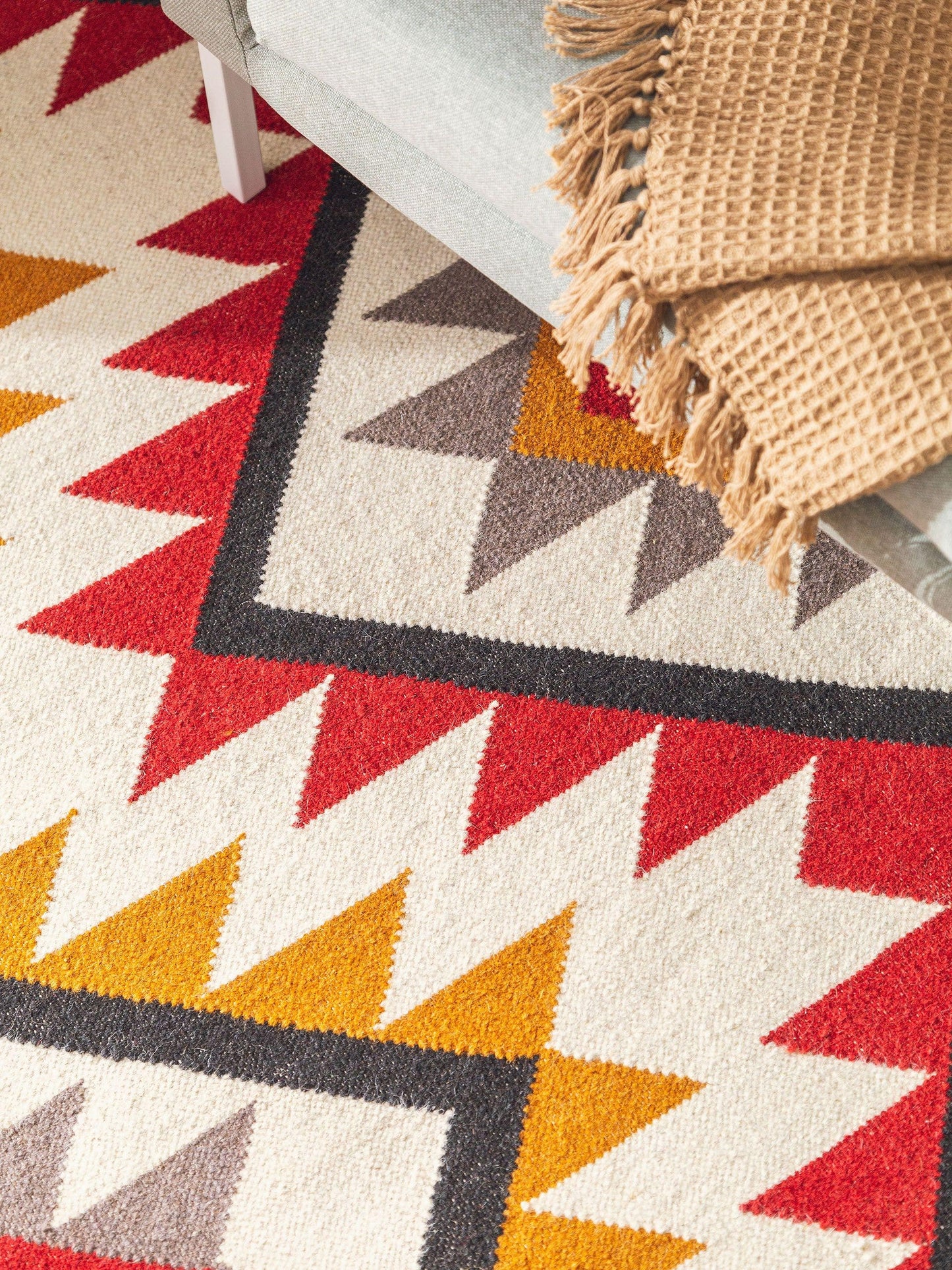 Hand Woven Kilim Zalan Red 