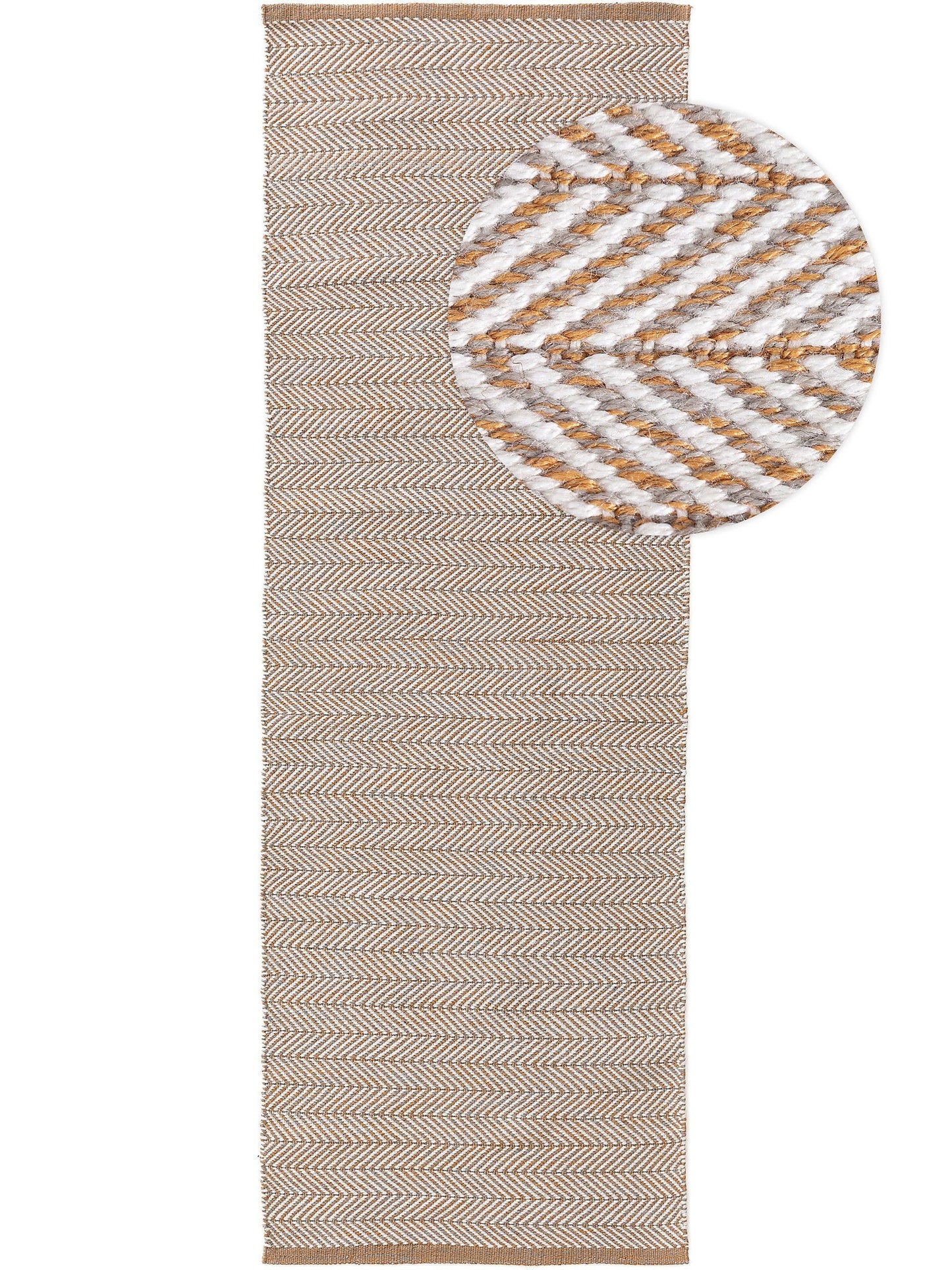 Covor din materiale reciclate Rio Light Brown 