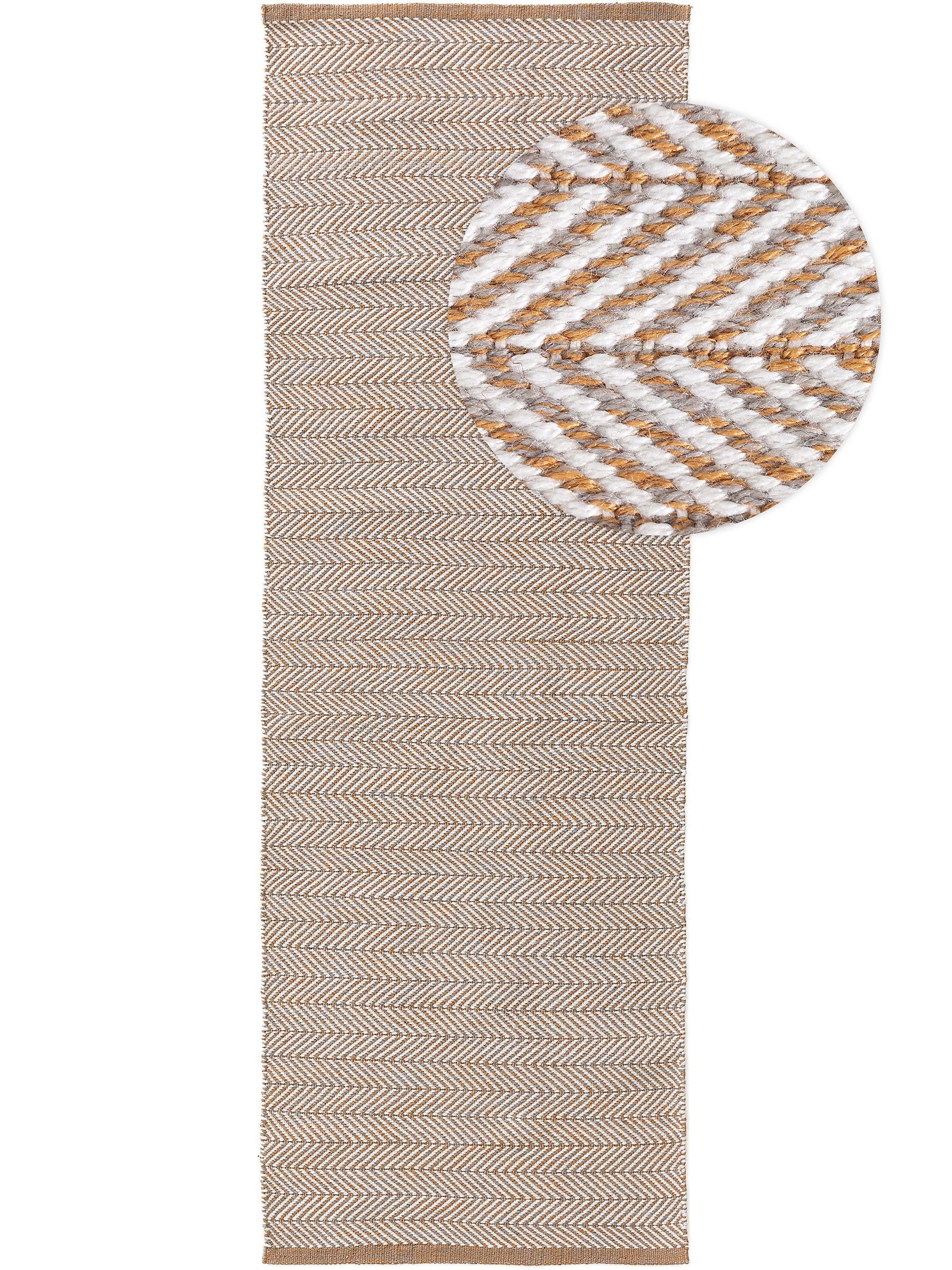 Covor din materiale reciclate Rio Light Brown 